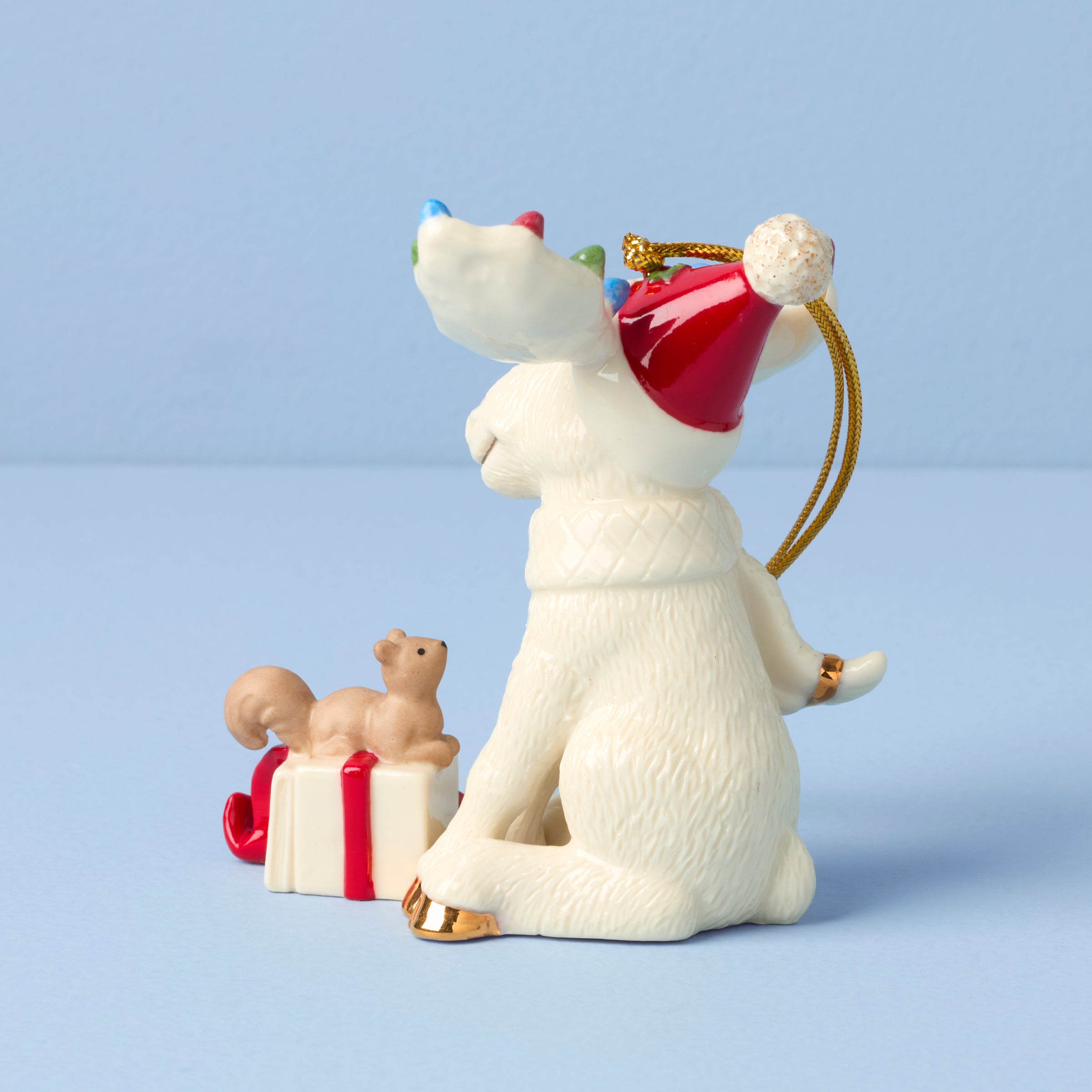 Marcel The Moose Christmas Ornament with Light-Up Antlers