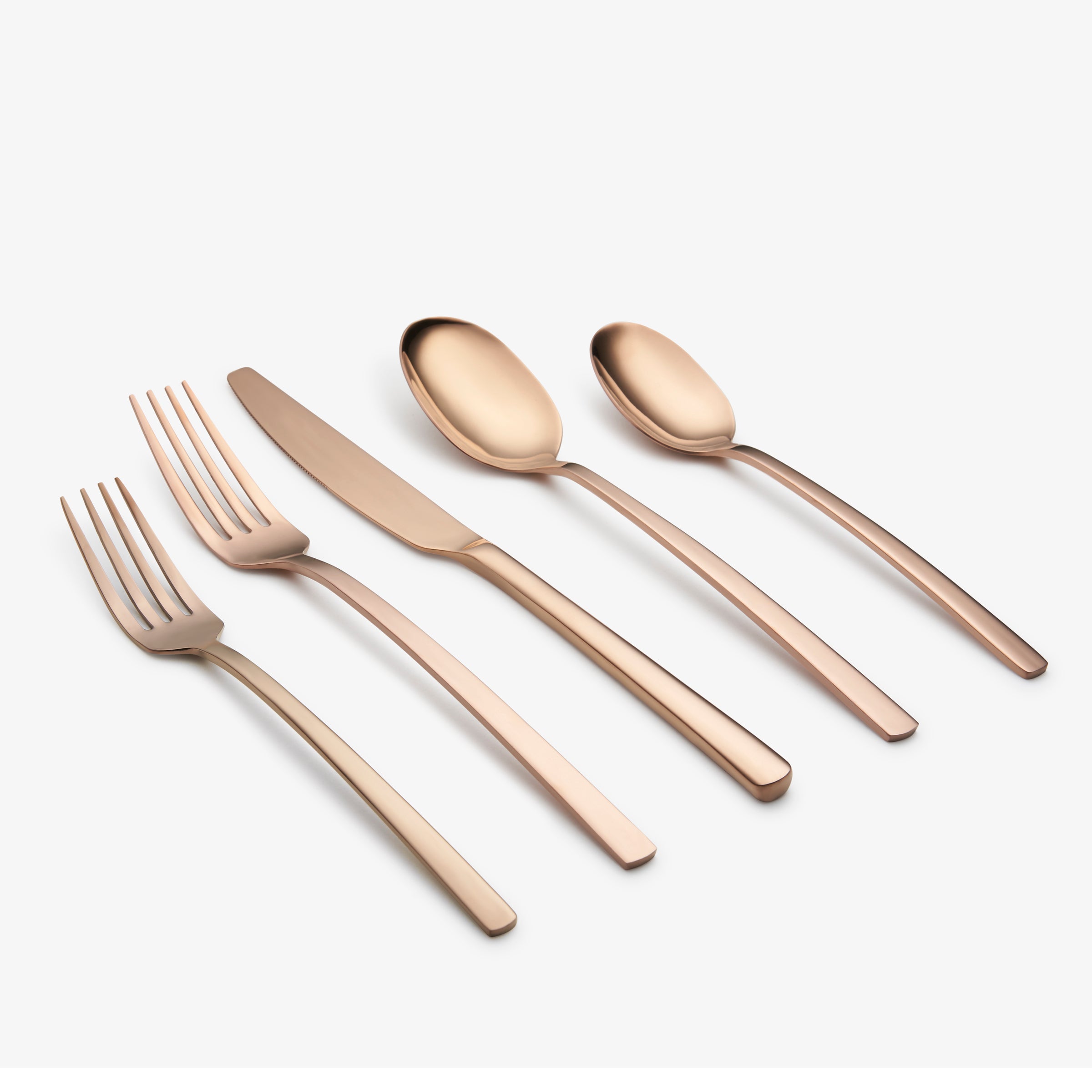 Beacon 20-Piece Copper Mirror Flatware Set for 4