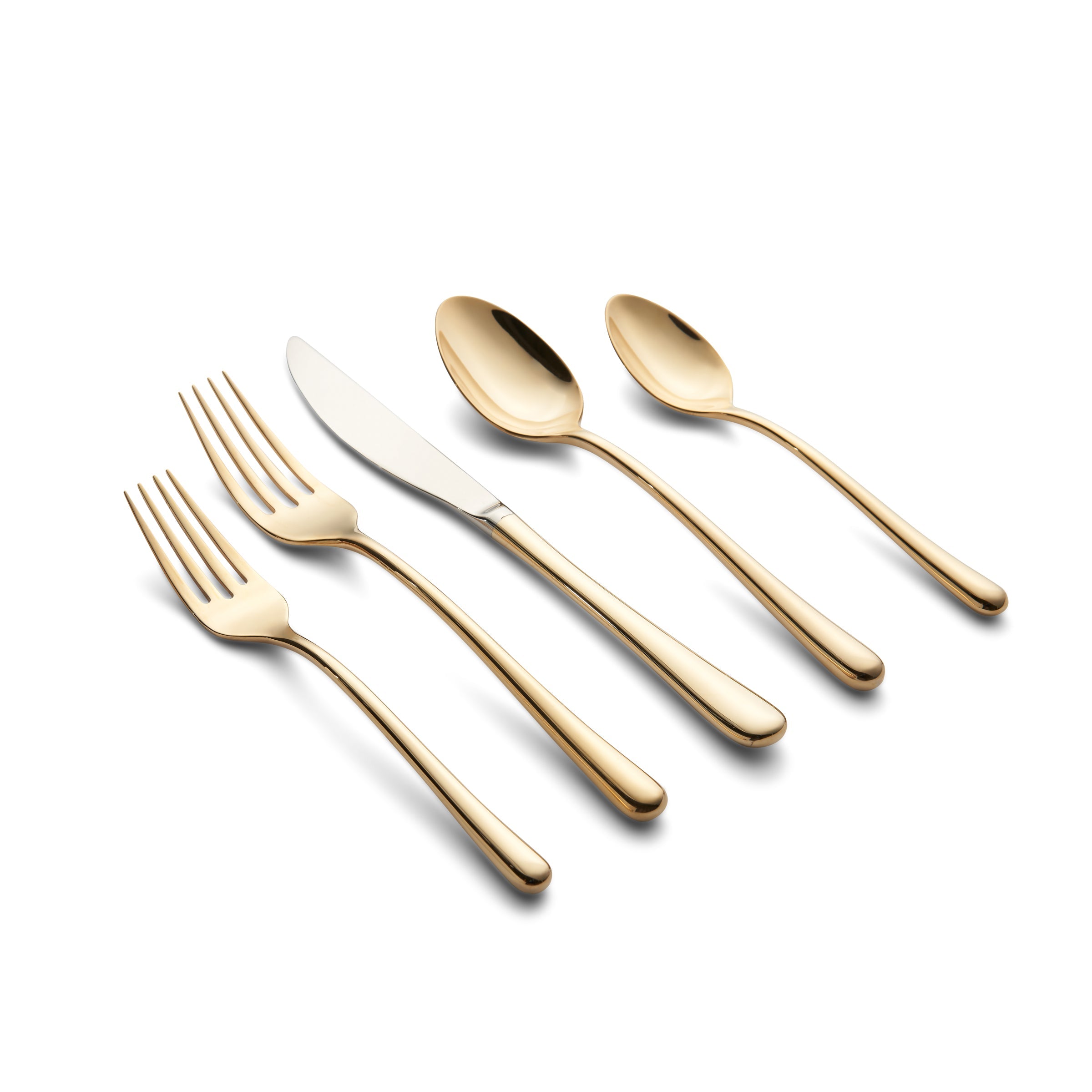 Samantha Gold 20-Piece Stainless Steel Flatware Set