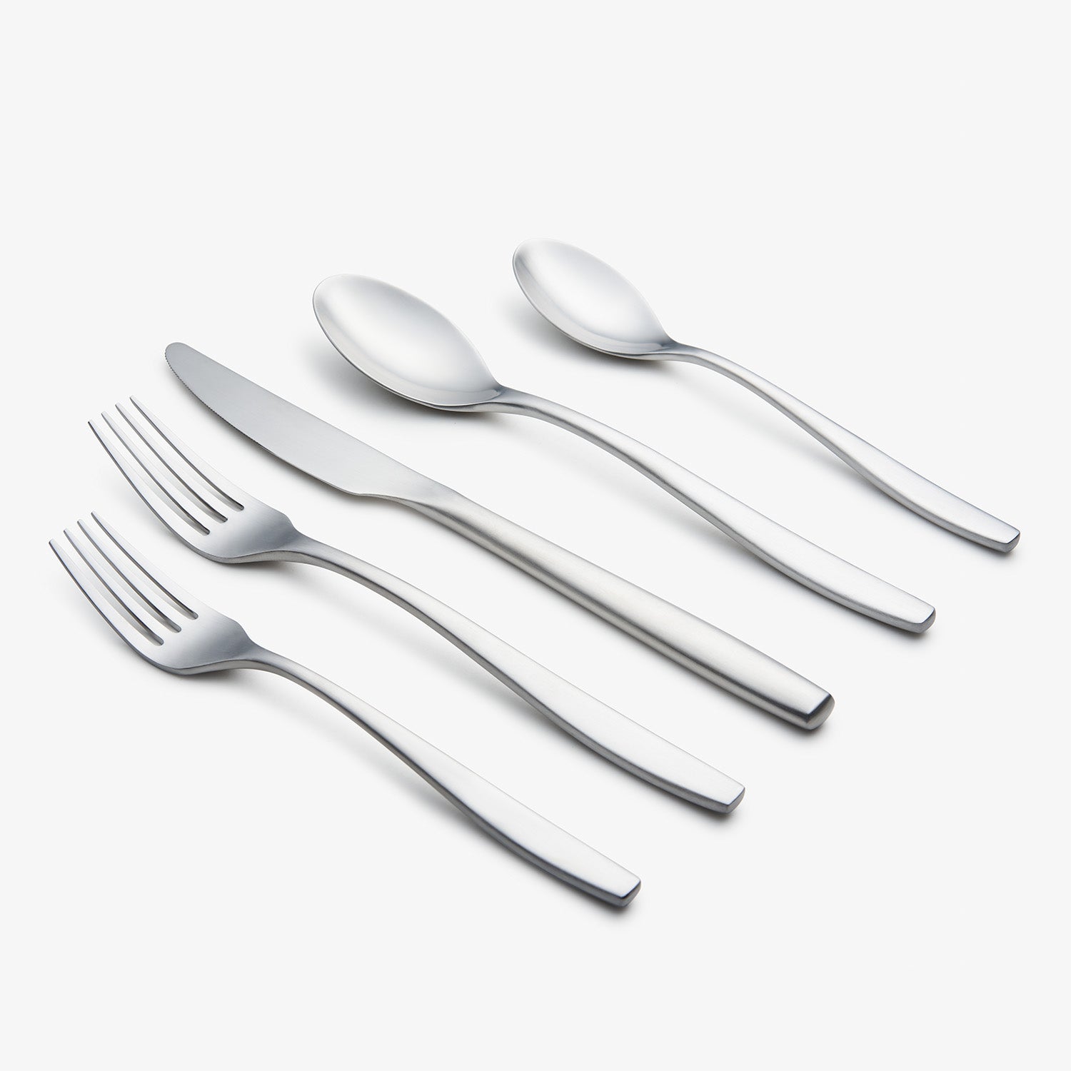 Averie 20-Piece Satin Flatware Set for Stylish Dining