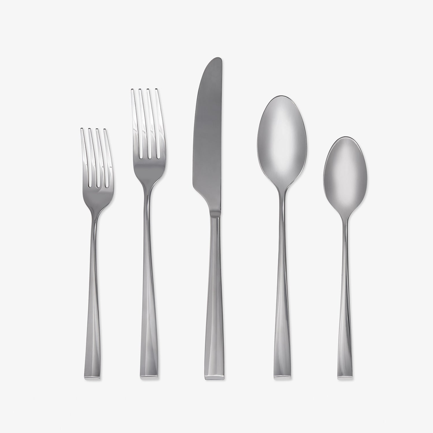 Marlise 20-Piece Modern Flatware Set - Polished Stainless Steel