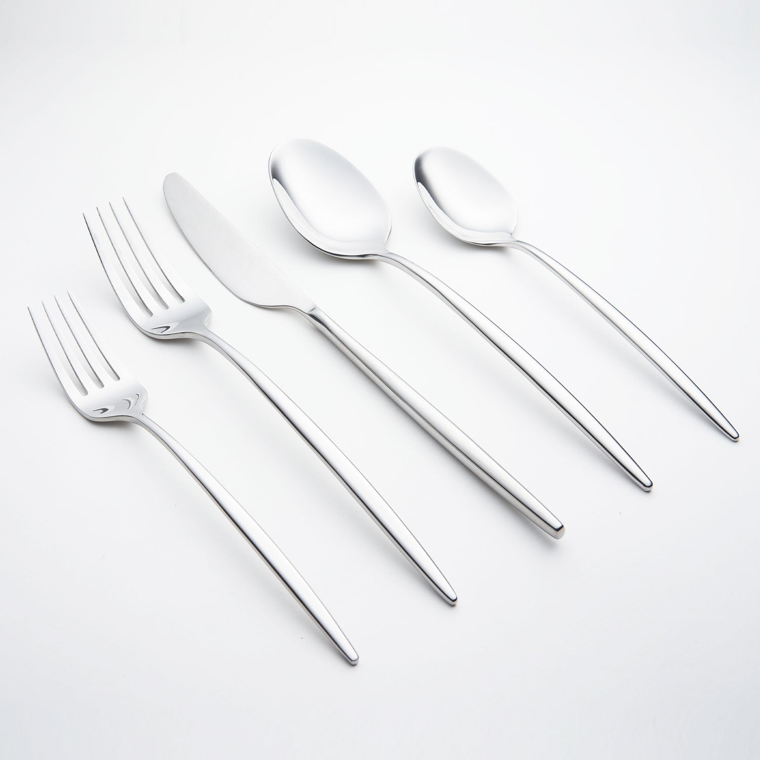 Scandinavian Mirror Finish Flatware Set - 20-Piece Service for 4