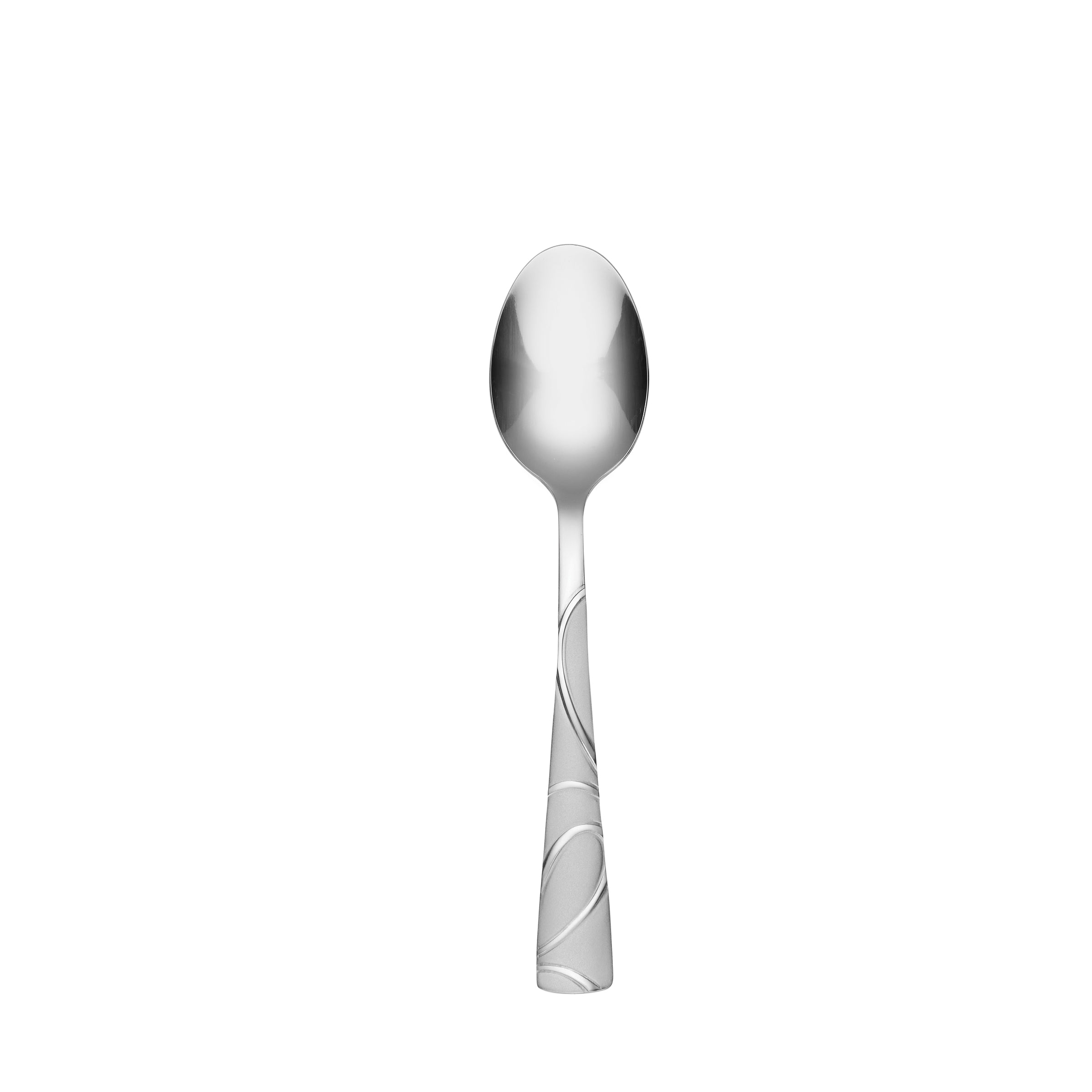 Sasha Sand Elegant Chrome Accent Teaspoon for Dining