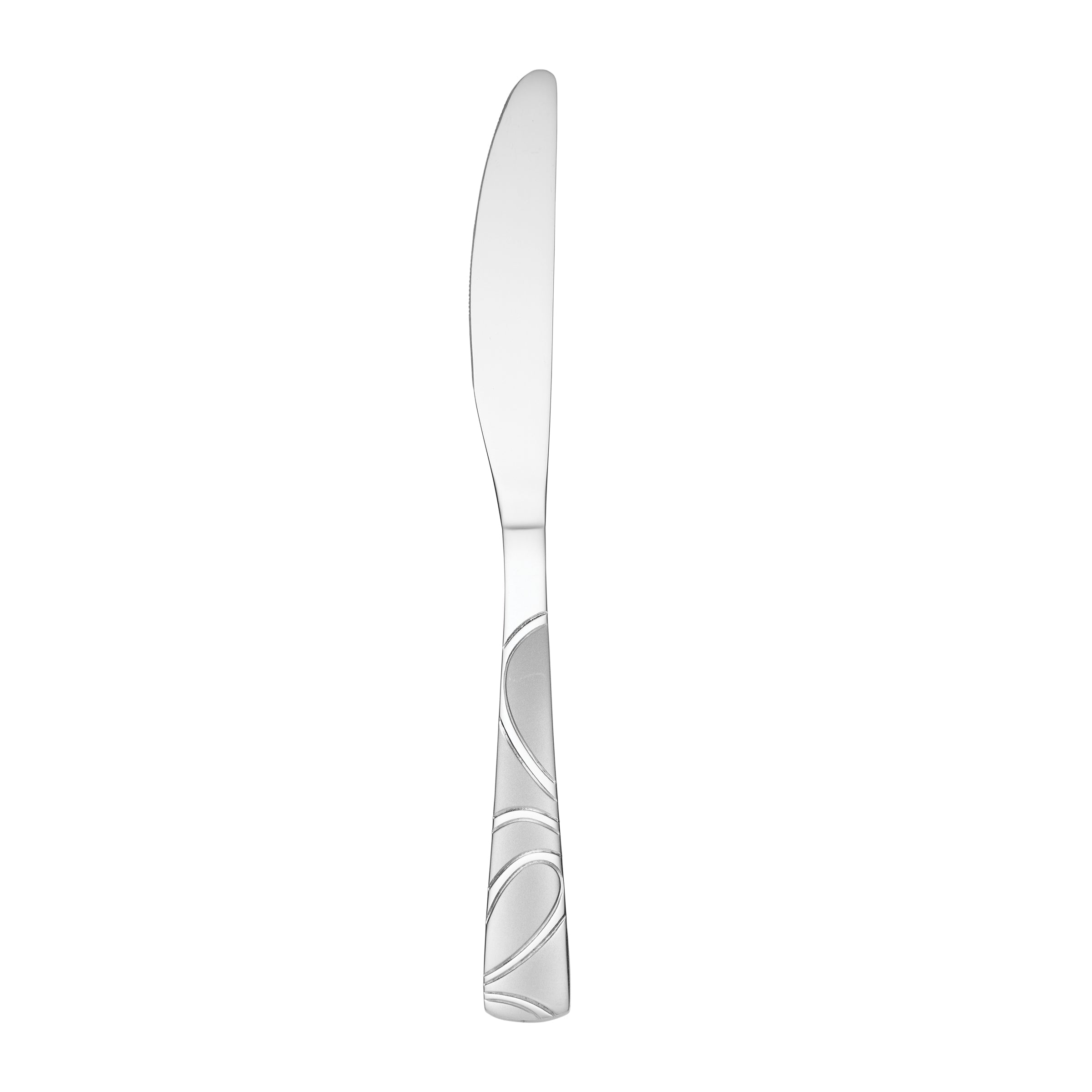 Sasha Sand Elegant Chrome Accent Dinner Knife