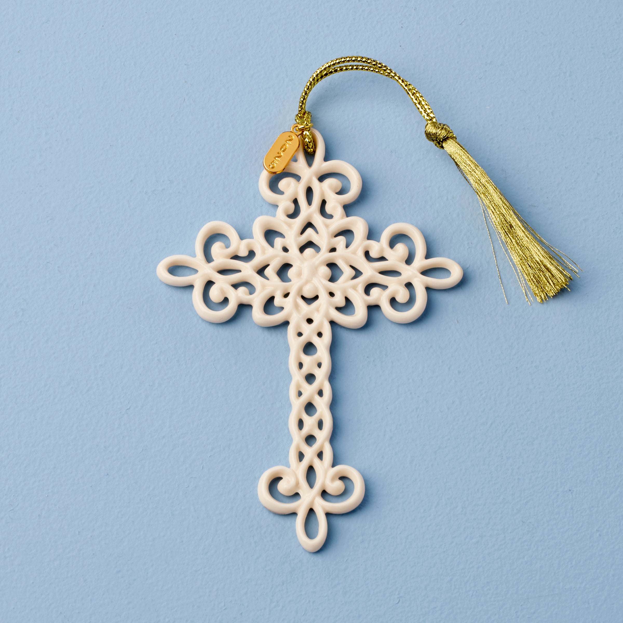 2025 Snow Fantasies Christmas Cross Ornament – Intricate Cutout Design