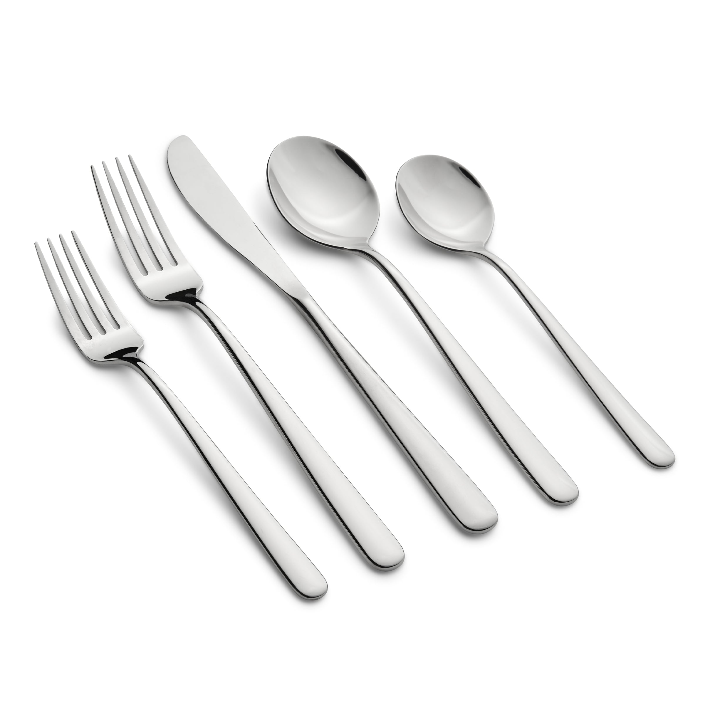 Lorenn Mirror Finish 20-Piece Flatware Set