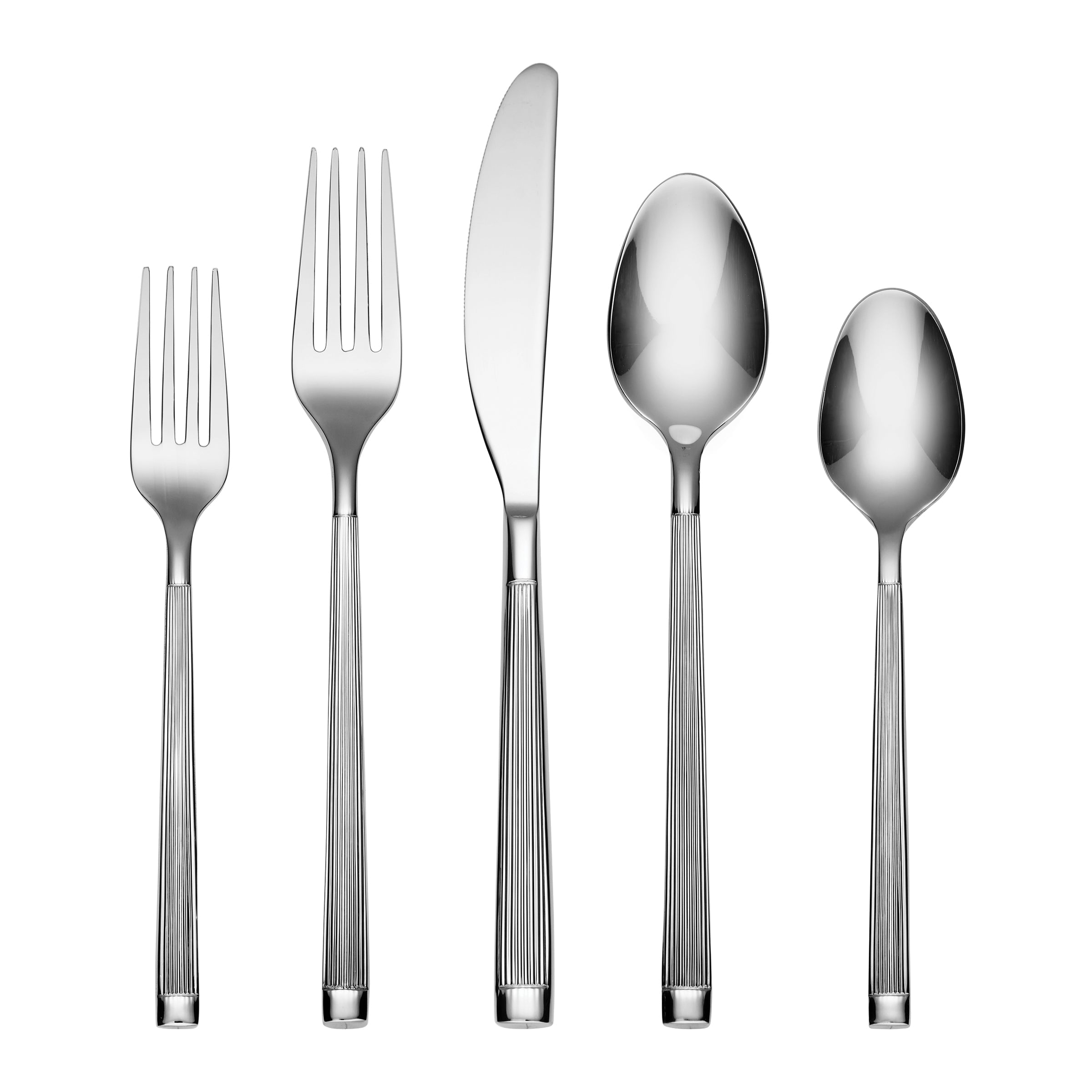 Zaylen 20-Piece Flatware Set with Textured Column Handles
