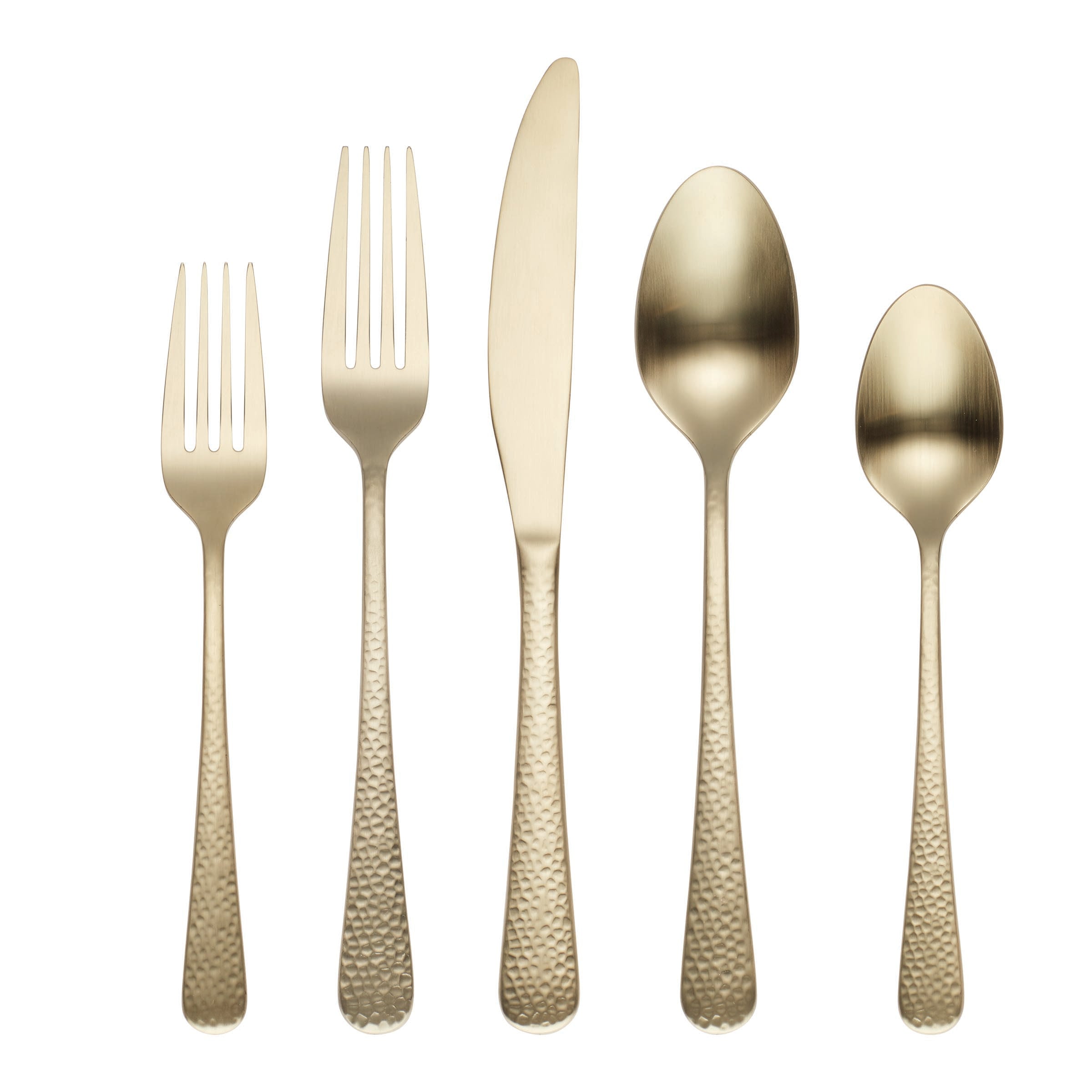 Keene 20-Piece Champagne Satin Flatware Set for 4
