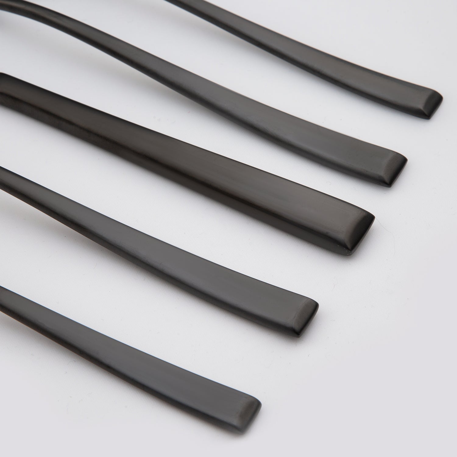 Marlise 20-Piece Black Satin Flatware Set for 4