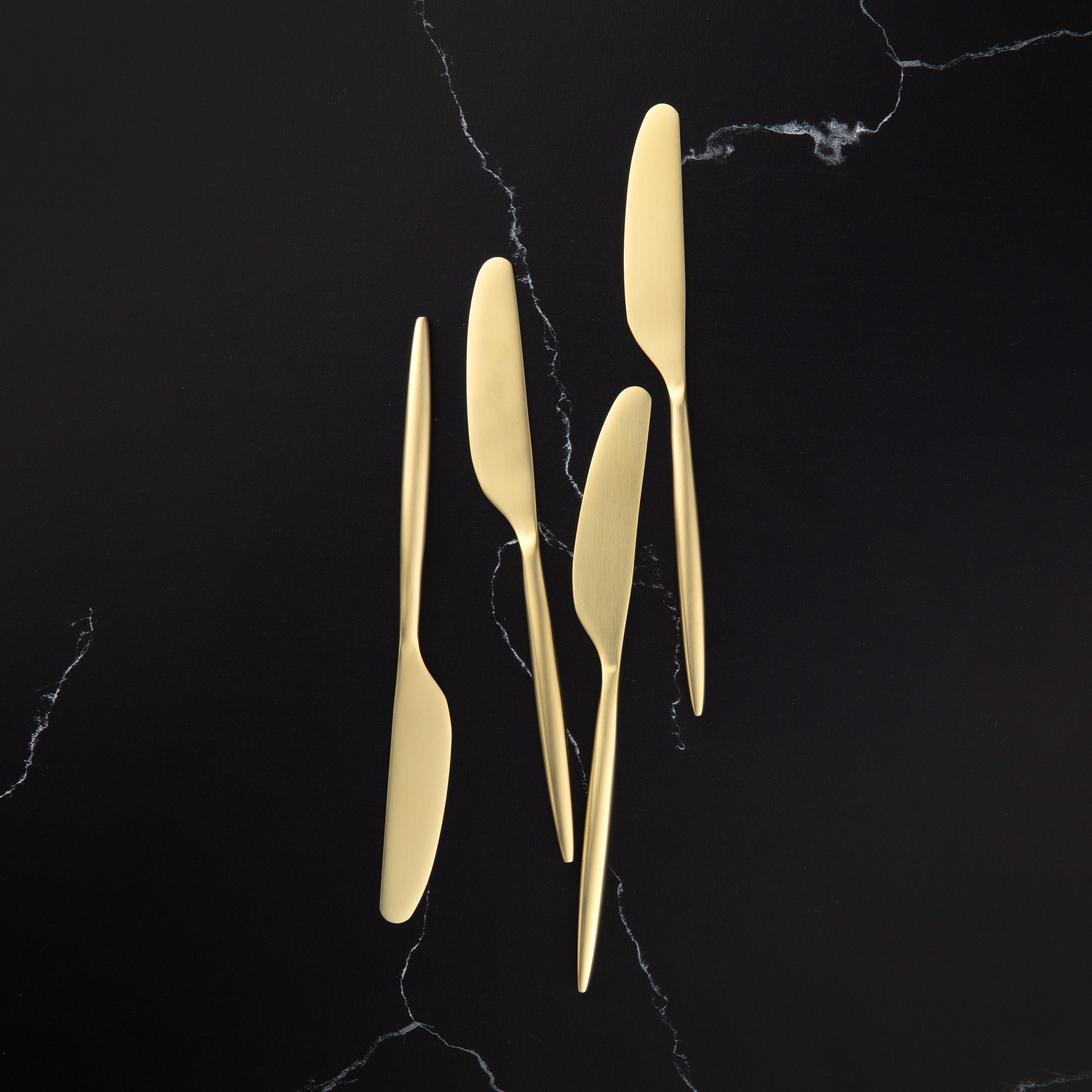 Champagne Gold Spreader Set - Scandinavian Satin Finish - 4-Piece
