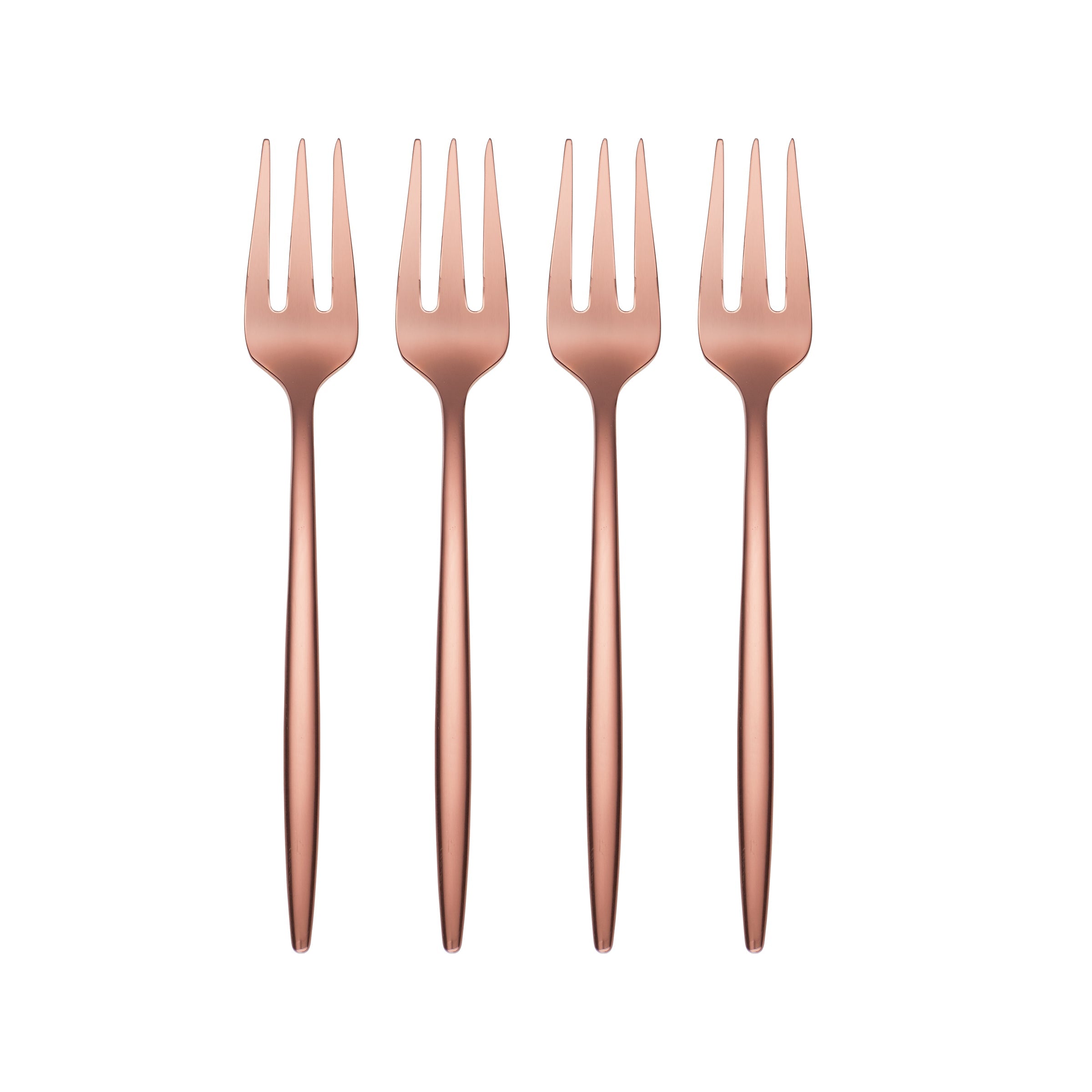 Gaze Copper Cocktail Forks - Set of 4 Scandinavian Design