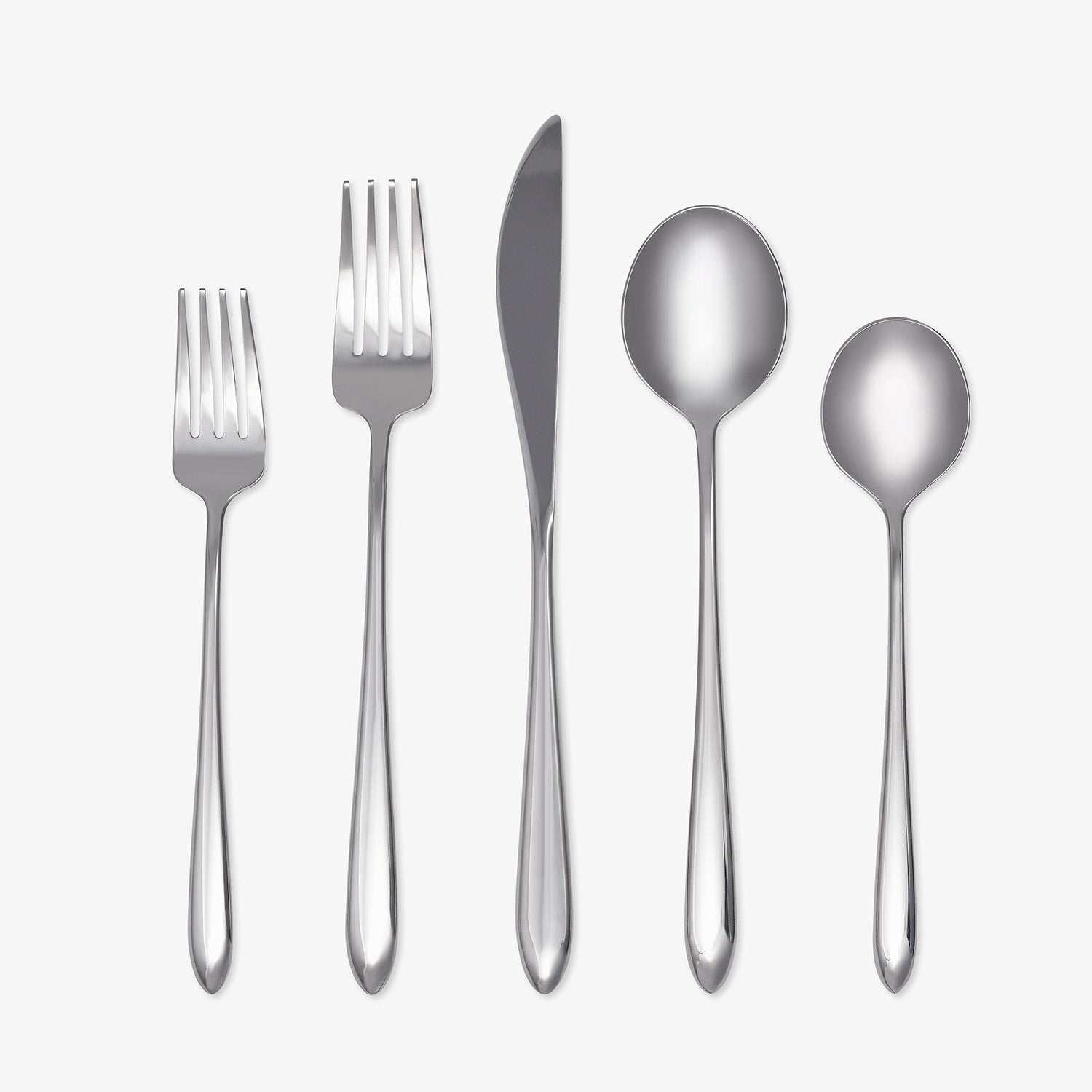 Radin 20-Piece Mirror Finish Flatware Set - 18/10 Stainless Steel
