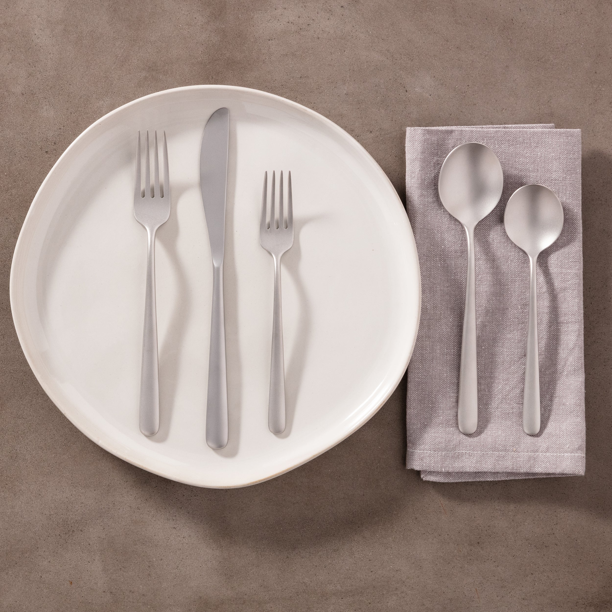 Lorenn Sand 20-Piece Stainless Steel Flatware Set for 4