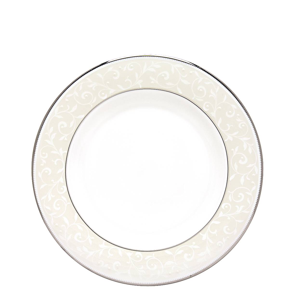 Opal Innocence Porcelain Salad Plate with Platinum Accents
