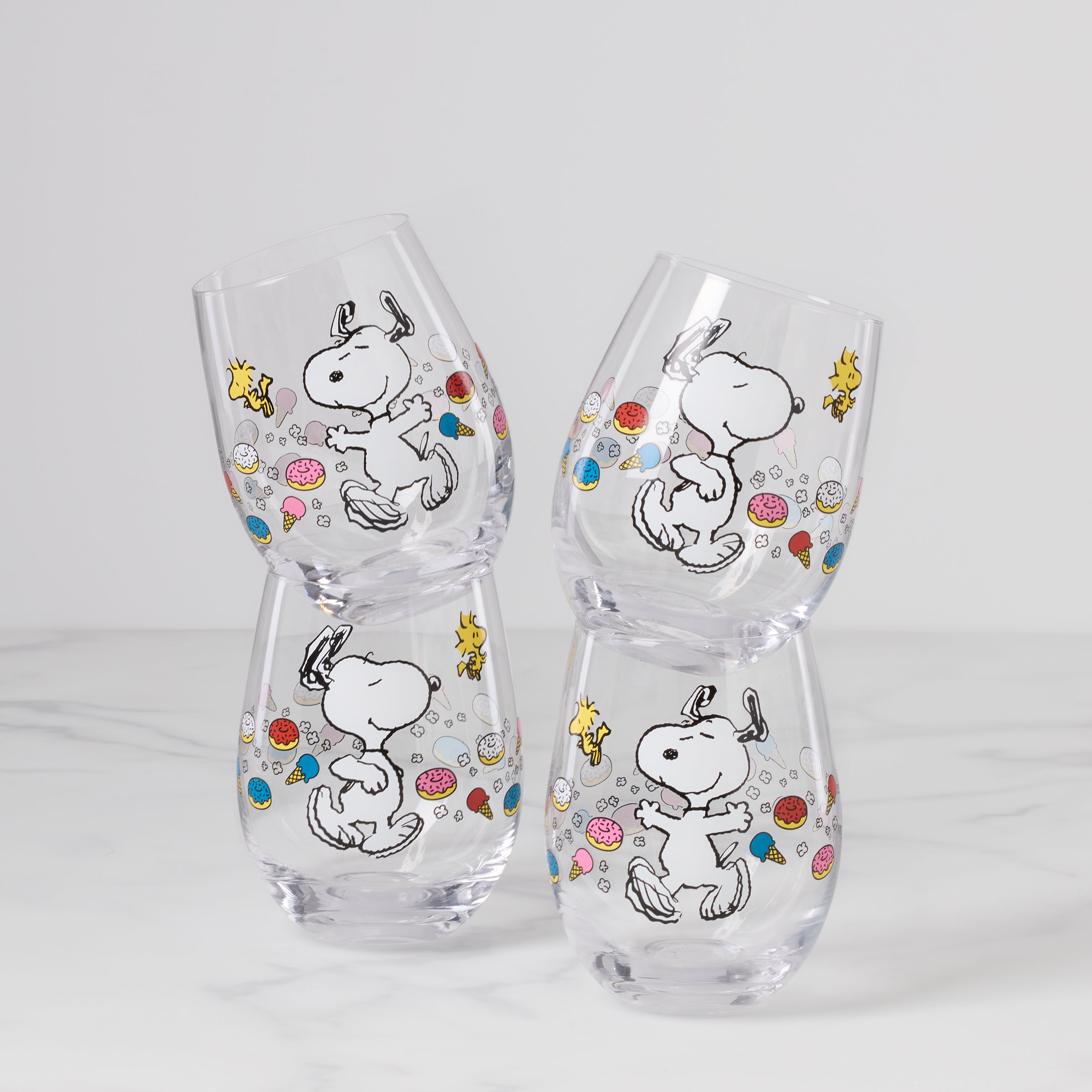 Chef Snoopy 4-Piece Tumbler Set for Kitchen & Dining