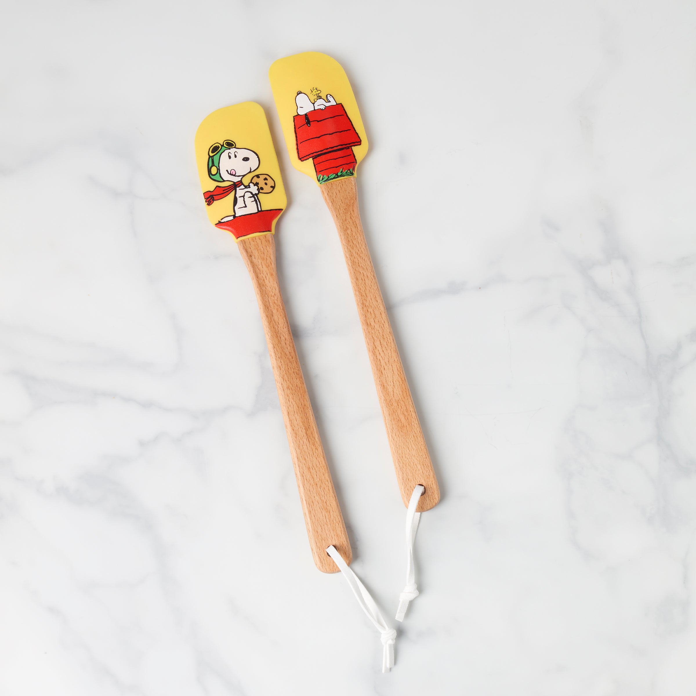 Chef Snoopy Wooden Spatulas - Set of 2 Kitchen Tools