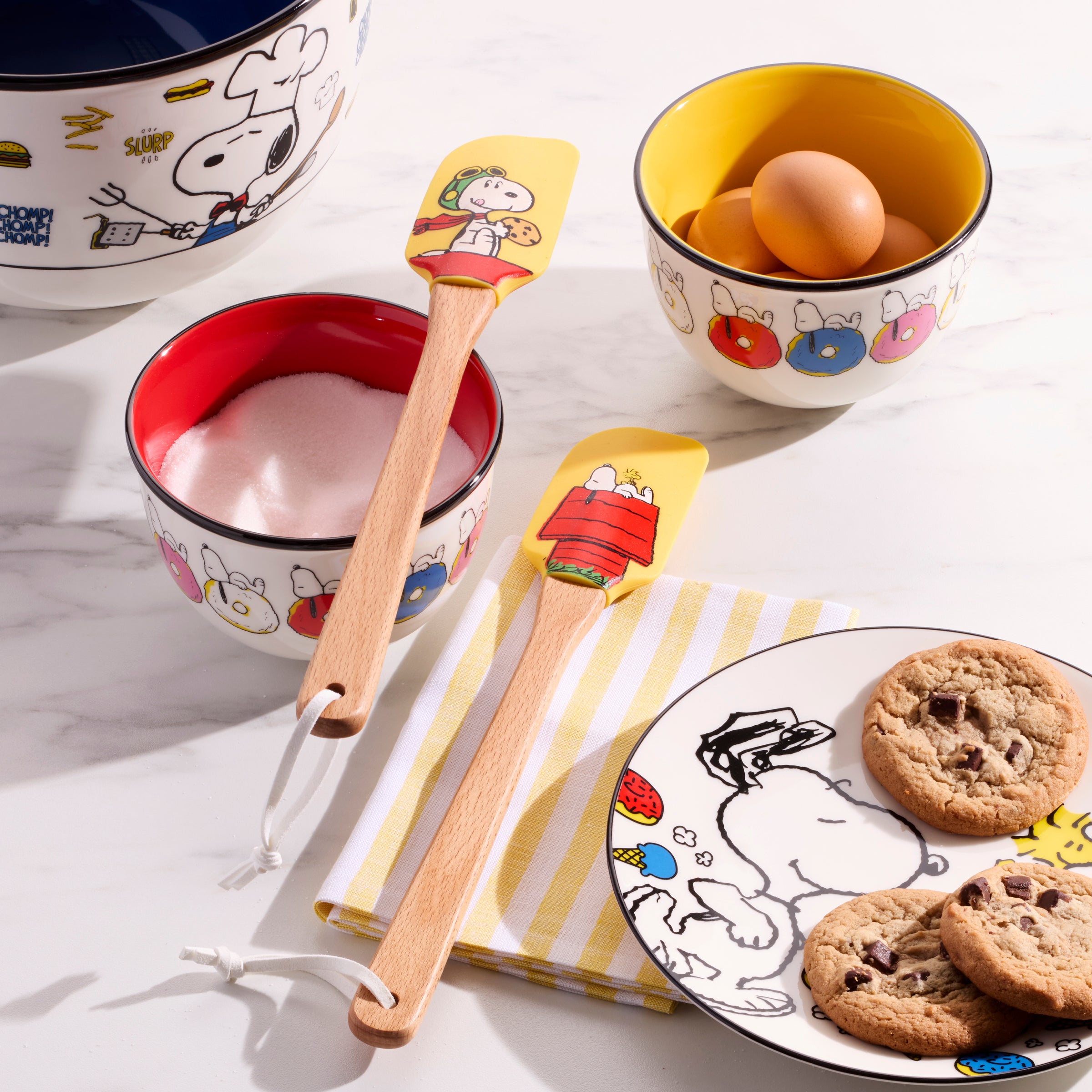 Chef Snoopy Wooden Spatulas - Set of 2 Kitchen Tools