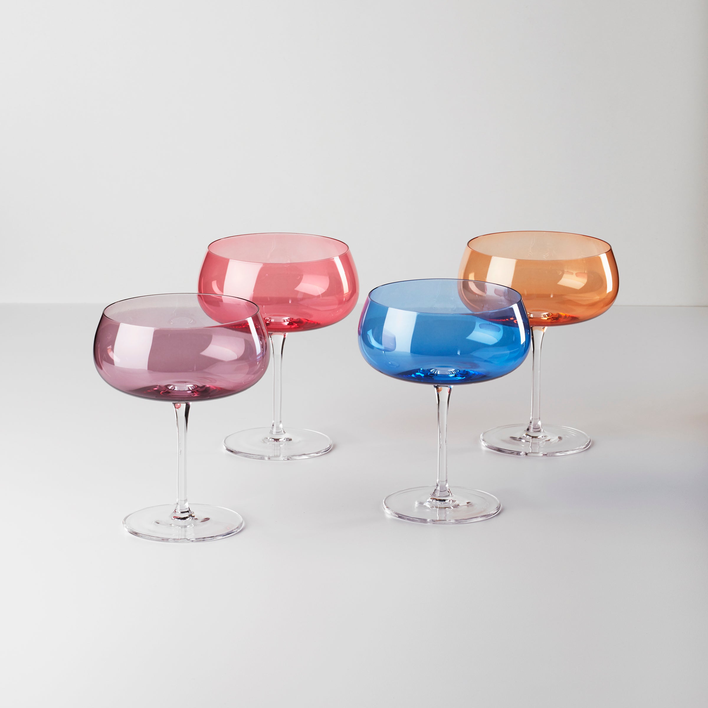 Oneida True Colors Cocktail Glass Set - 4-Piece Party Glasses