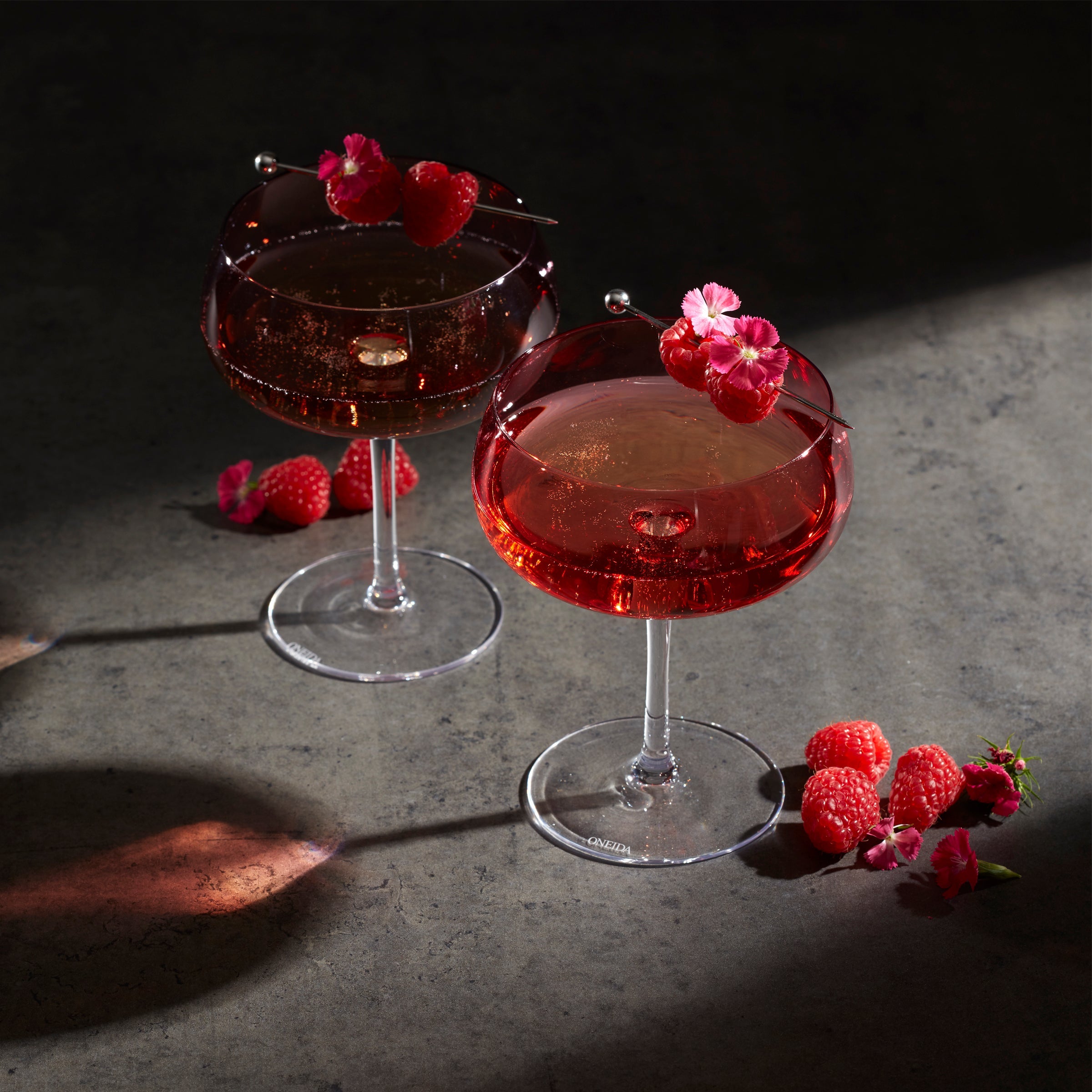 Oneida True Colors Cocktail Glass Set - 4-Piece Party Glasses