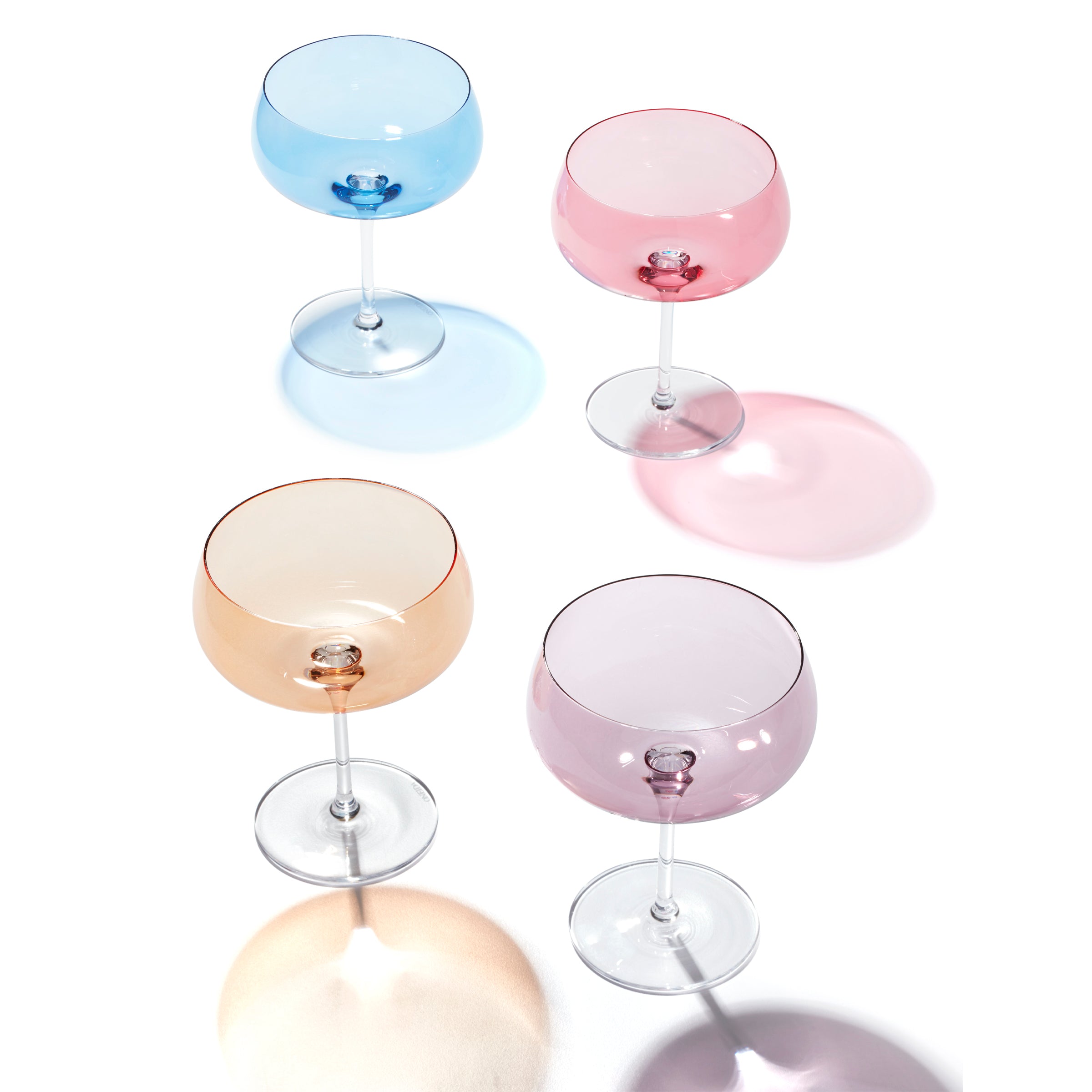 Oneida True Colors Cocktail Glass Set - 4-Piece Party Glasses