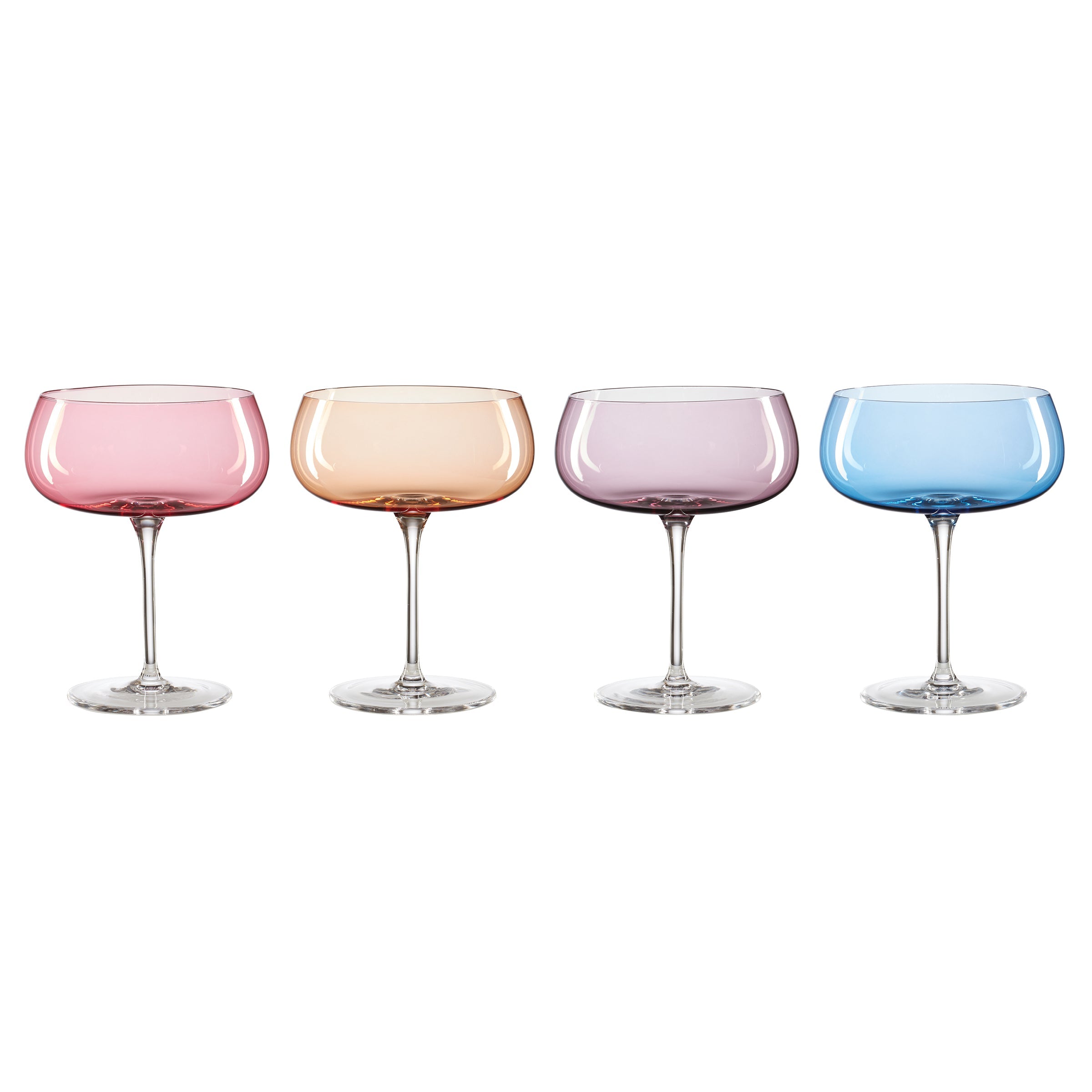 Oneida True Colors Cocktail Glass Set - 4-Piece Party Glasses