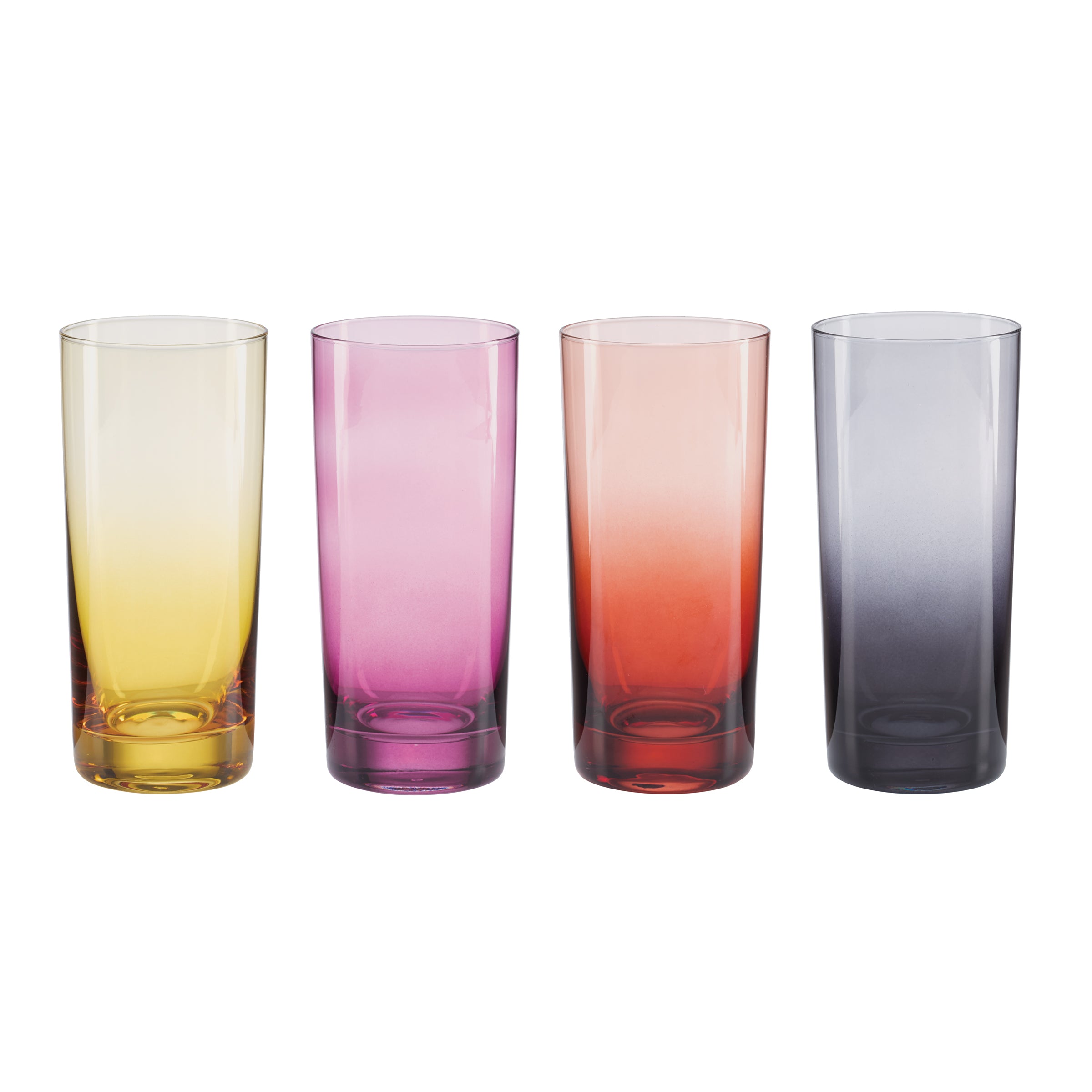 Golden Hour Ombre Highball Glasses - Set of 4