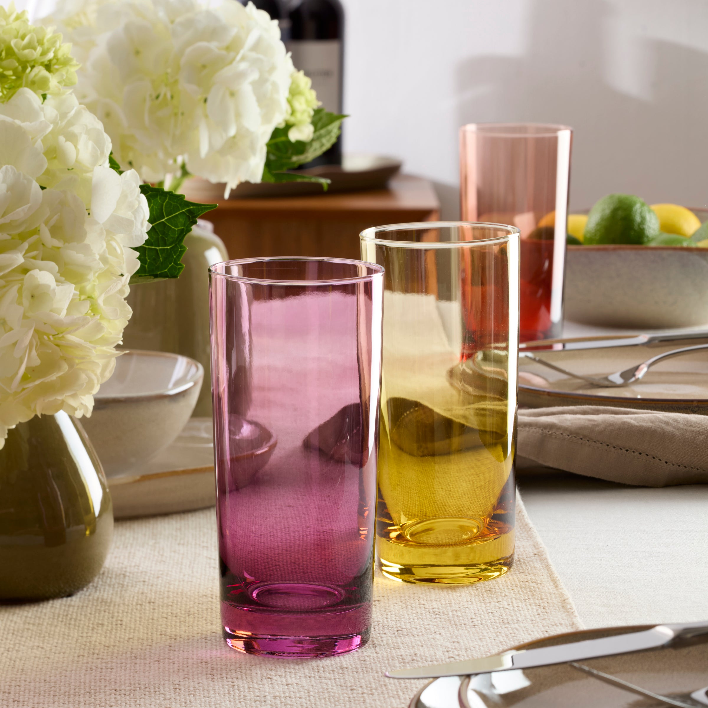 Golden Hour Ombre Highball Glasses - Set of 4