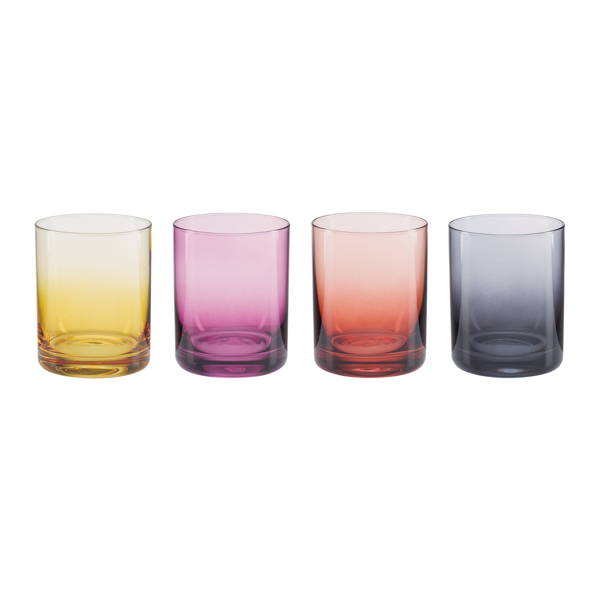 Golden Hour Ombre Double Old Fashioned Glasses - Set of 4