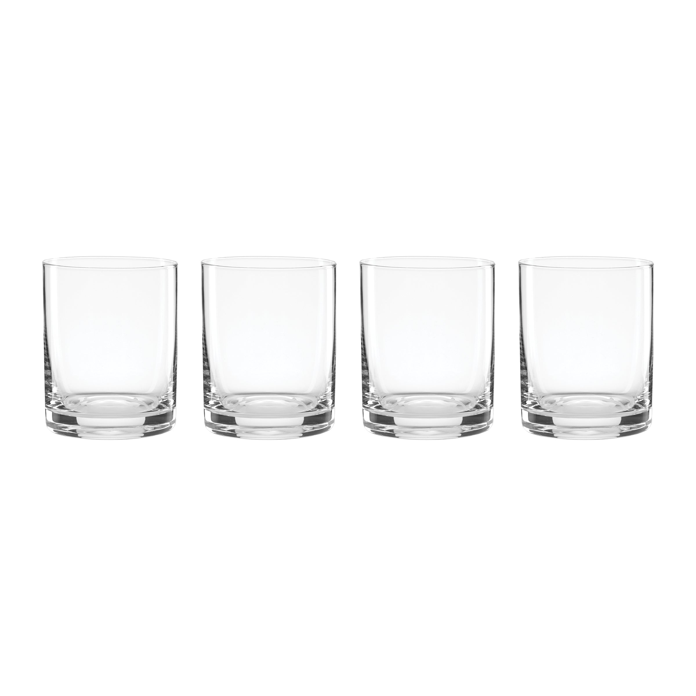 5 O'Clock Double Old Fashioned Whiskey Glasses - Set of 4