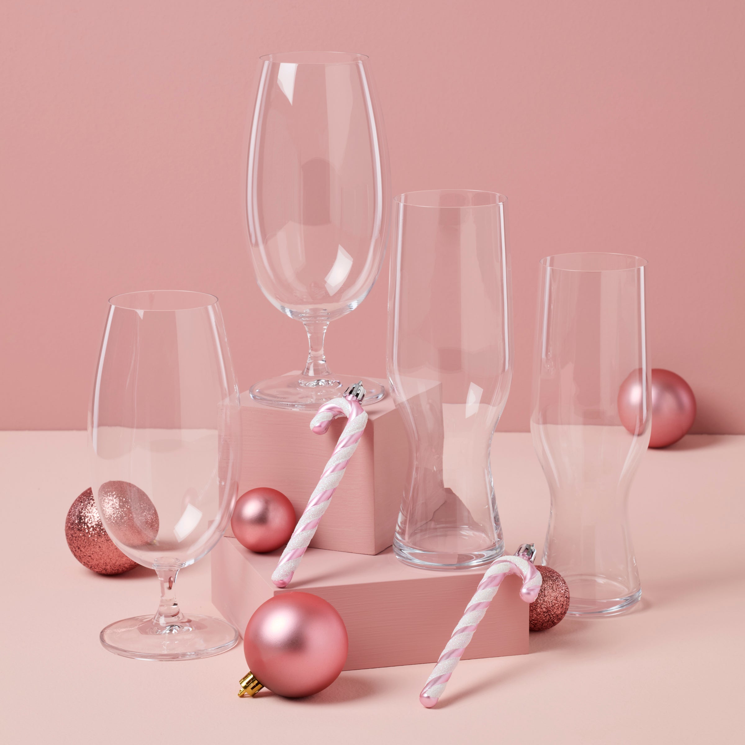 Tuscany Classics 4-Piece Beer Glass Set - Elegant Goblets & Weizen Glasses