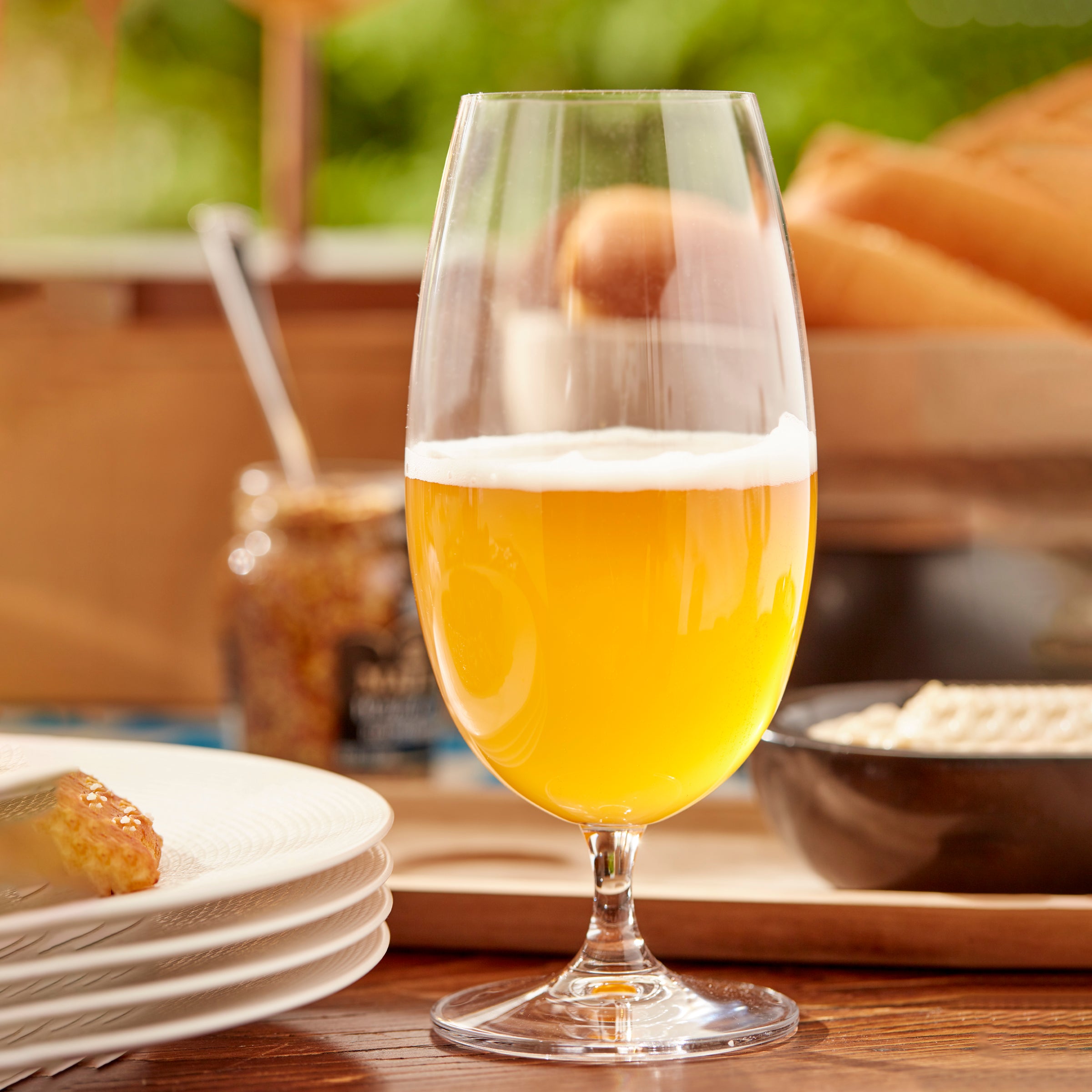 Tuscany Classics 4-Piece Beer Glass Set - Elegant Goblets & Weizen Glasses