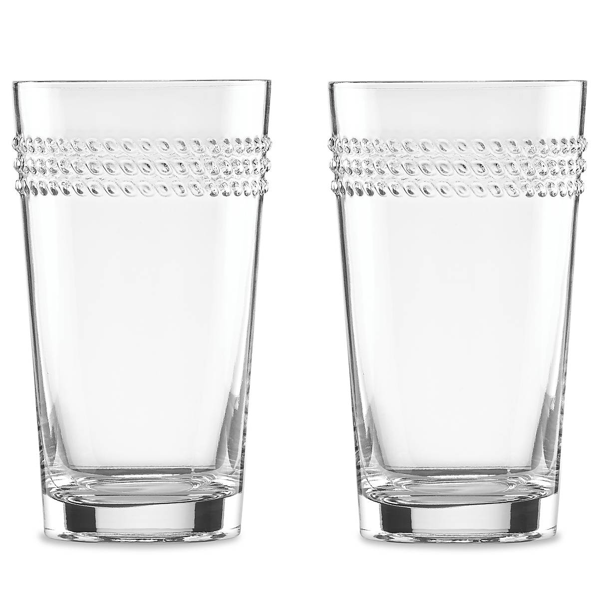 Kate Spade Wickford Textured Rope Highball Glasses - Set of 2