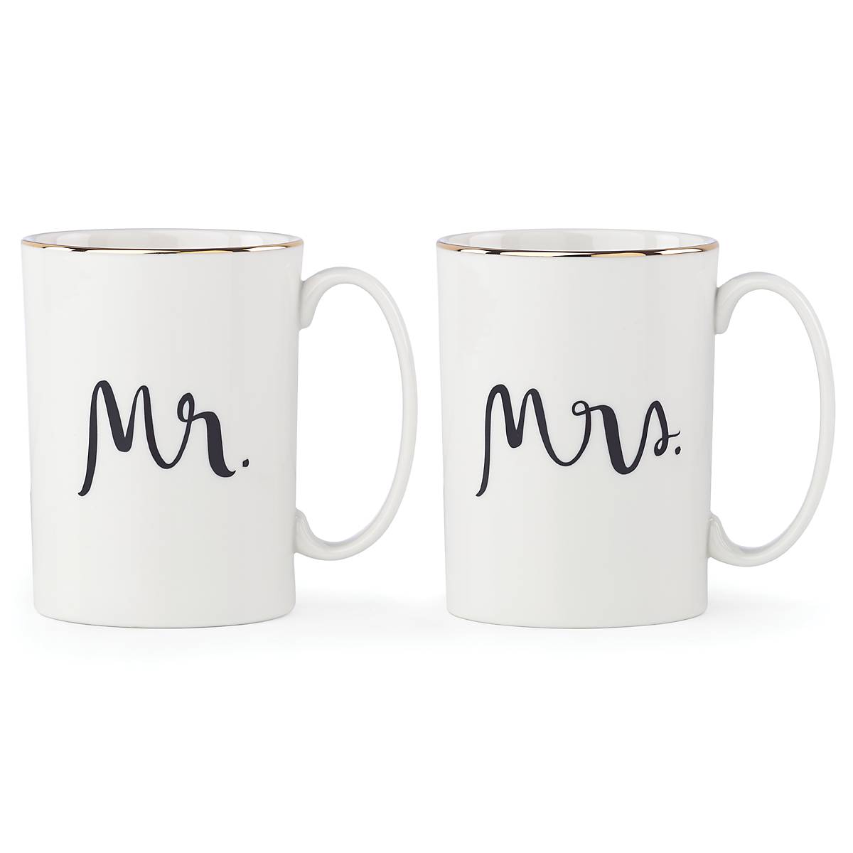 Kate Spade Mr & Mrs Ceramic Mug Set - Bridal Party Gift