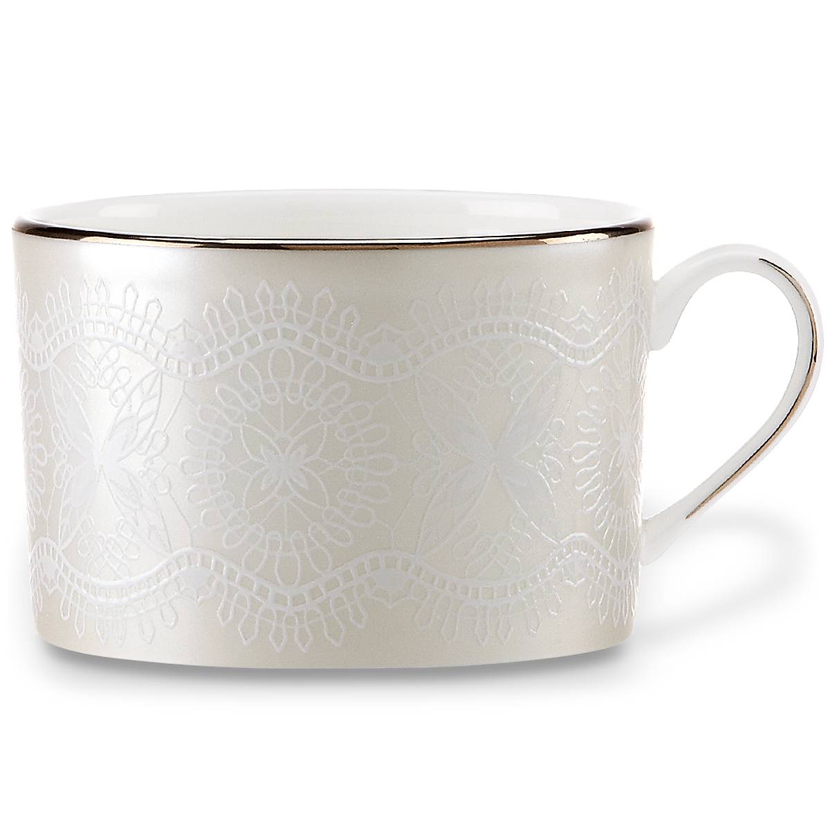 Chapel Hill Bone China Cup with Chantilly Lace Design