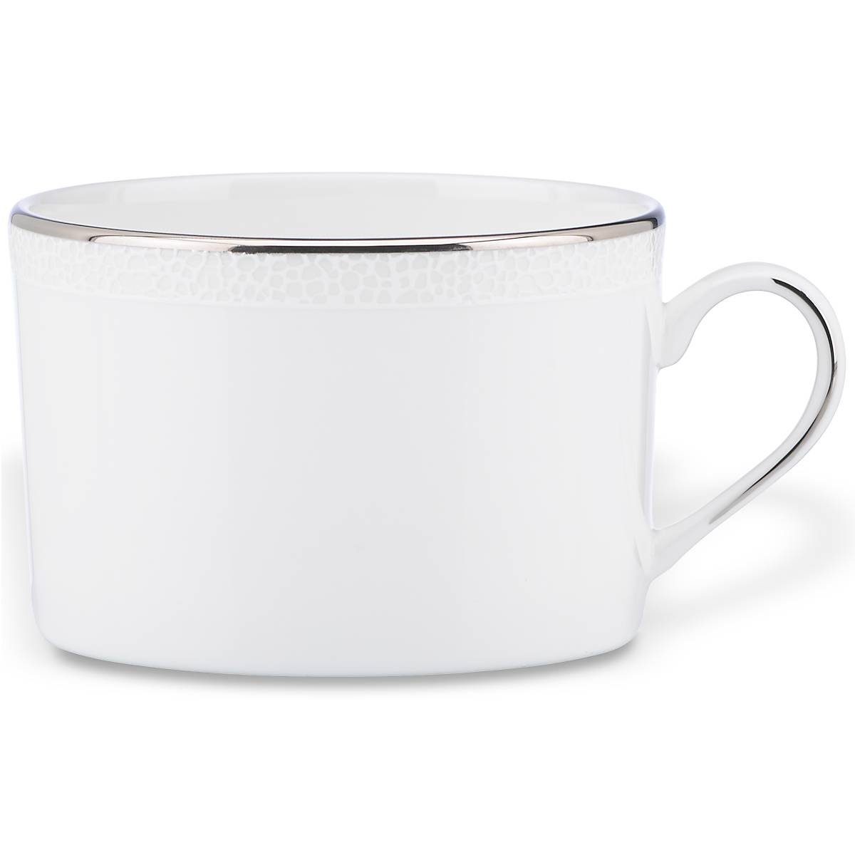 Kate Spade Cypress Point Bone China Cup with Platinum Accents
