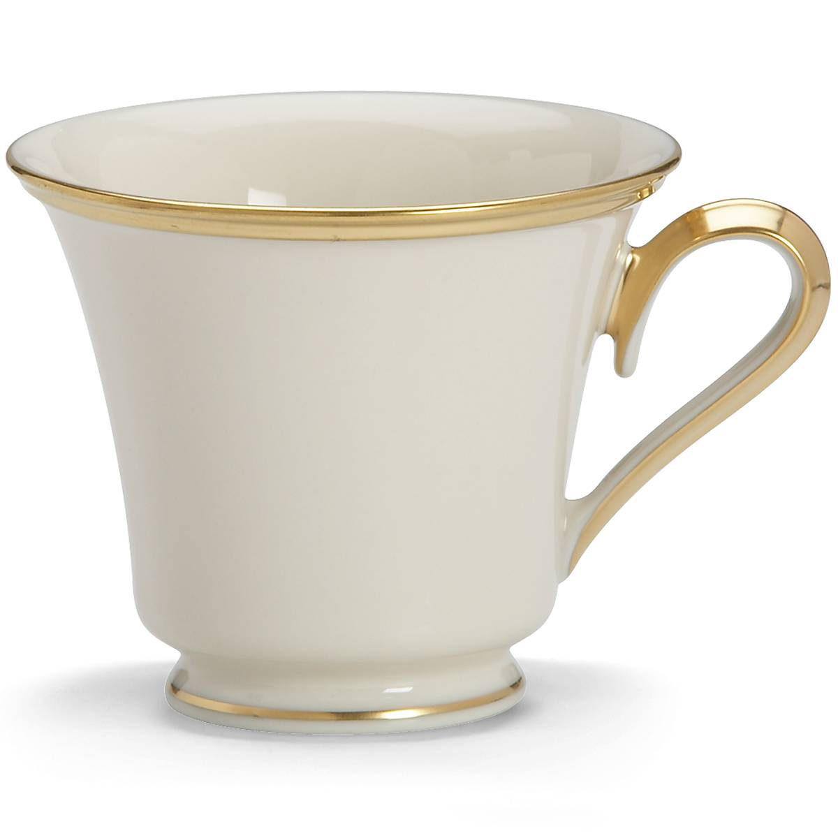 Elegant Bone China Teacup with 24K Gold Accents - Dishwasher Safe