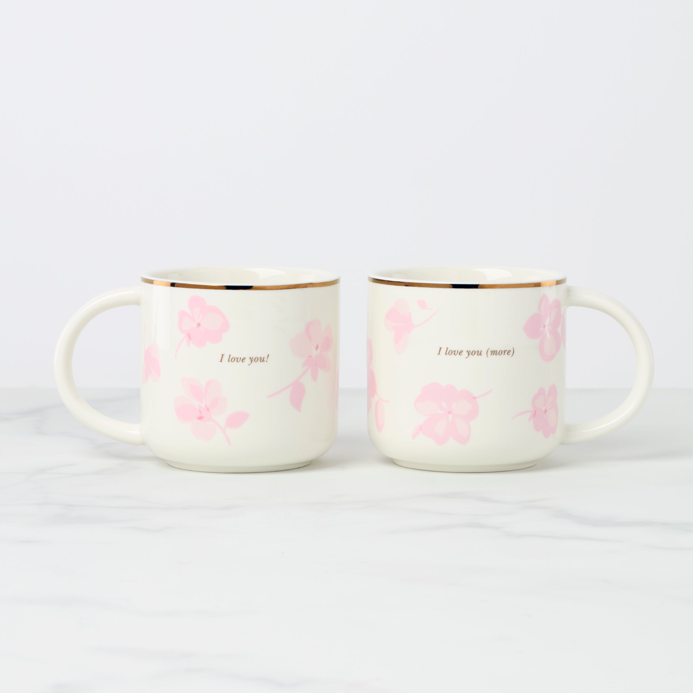 Kate Spade Spring Pansies Coffee Mugs - Set of 2