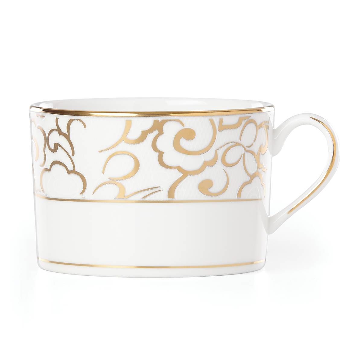 Venetian Lace Gold Bone China Coffee Cup