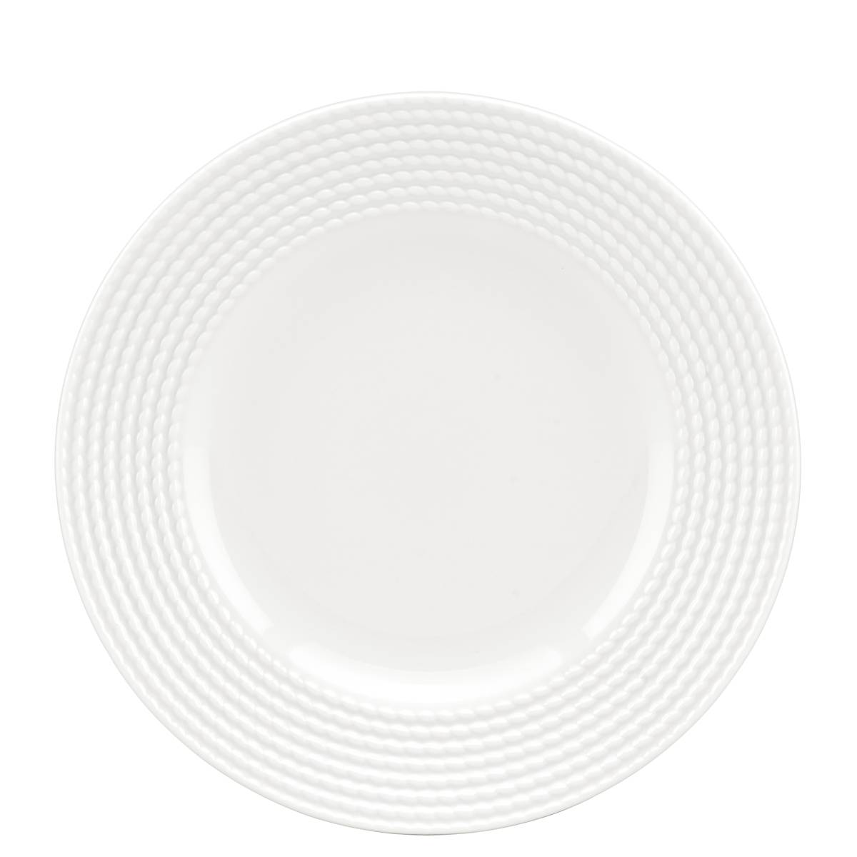 Kate Spade Wickford Ceramic Accent Plate - Textured Rope Design