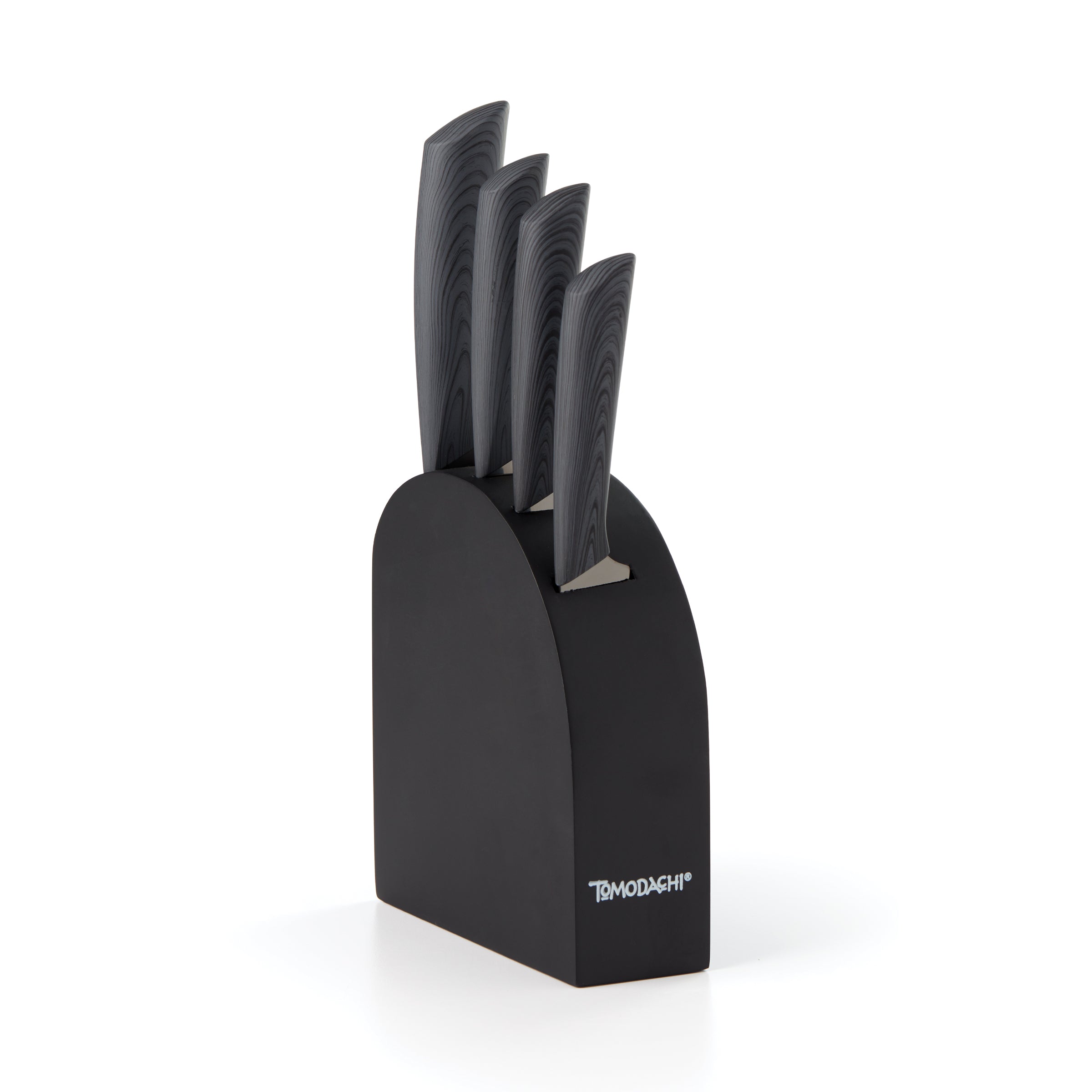 Tomodachi Raintree Ash 5-Piece Knife Set with Wood Handles