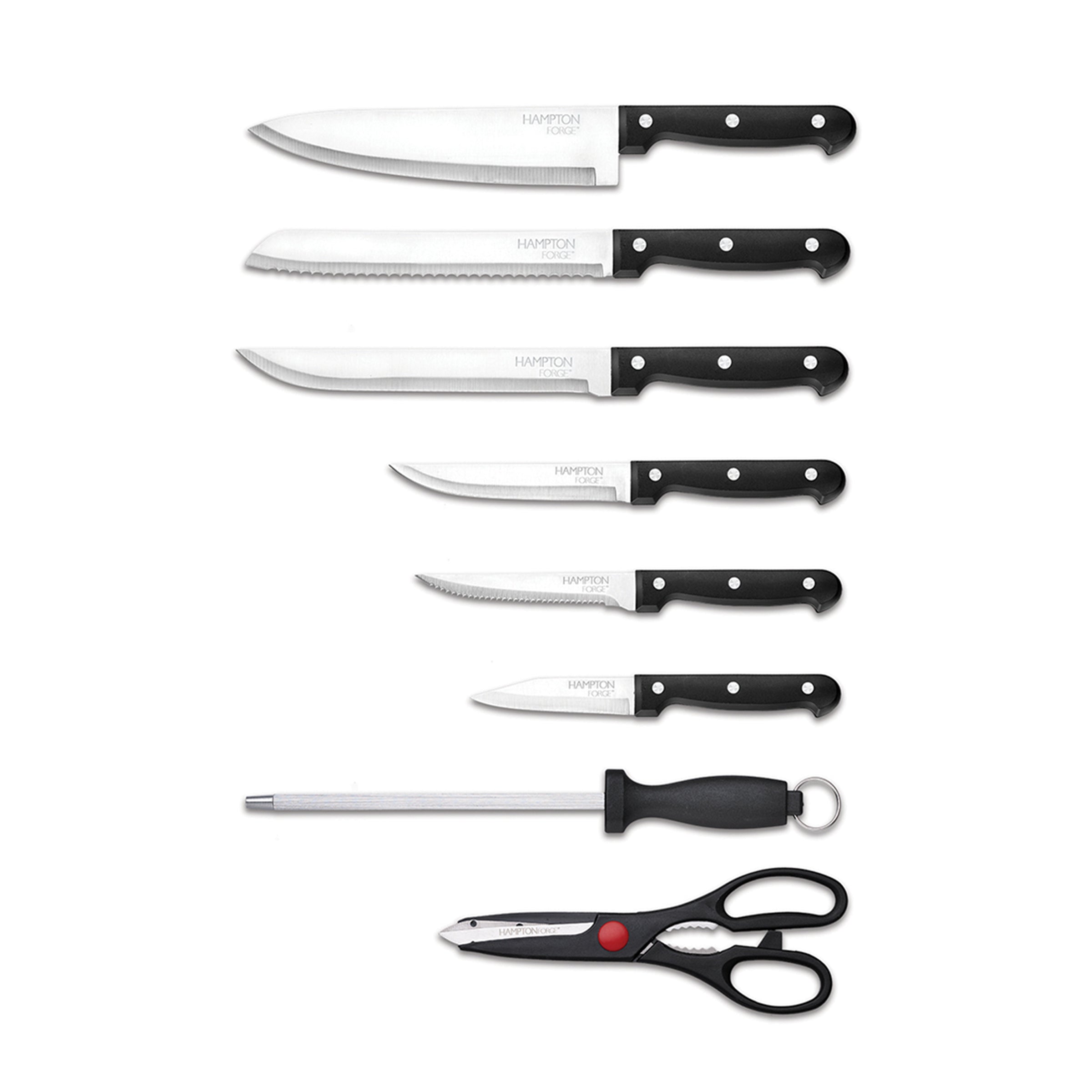 Brighton 14-Piece Knife Block Set with Wood Stand