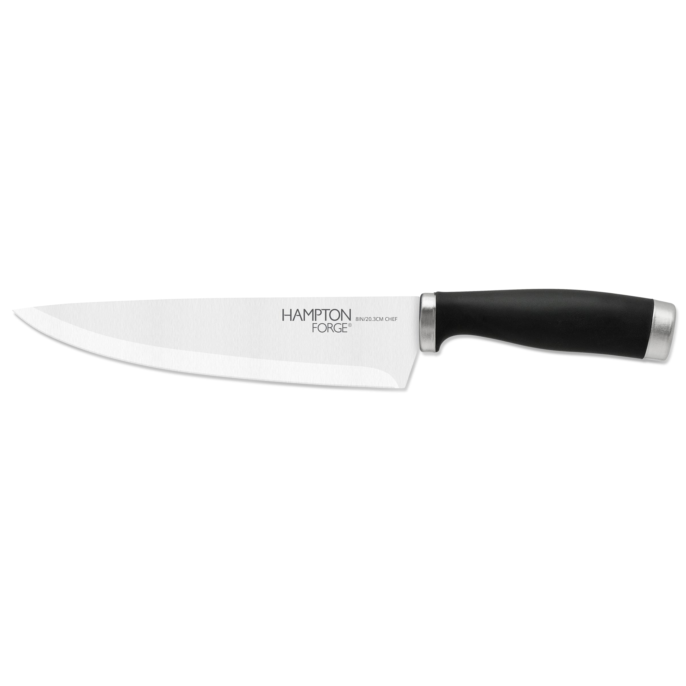 Epicure 8" Chef Knife with Blade Guard – Sharp Stainless Steel