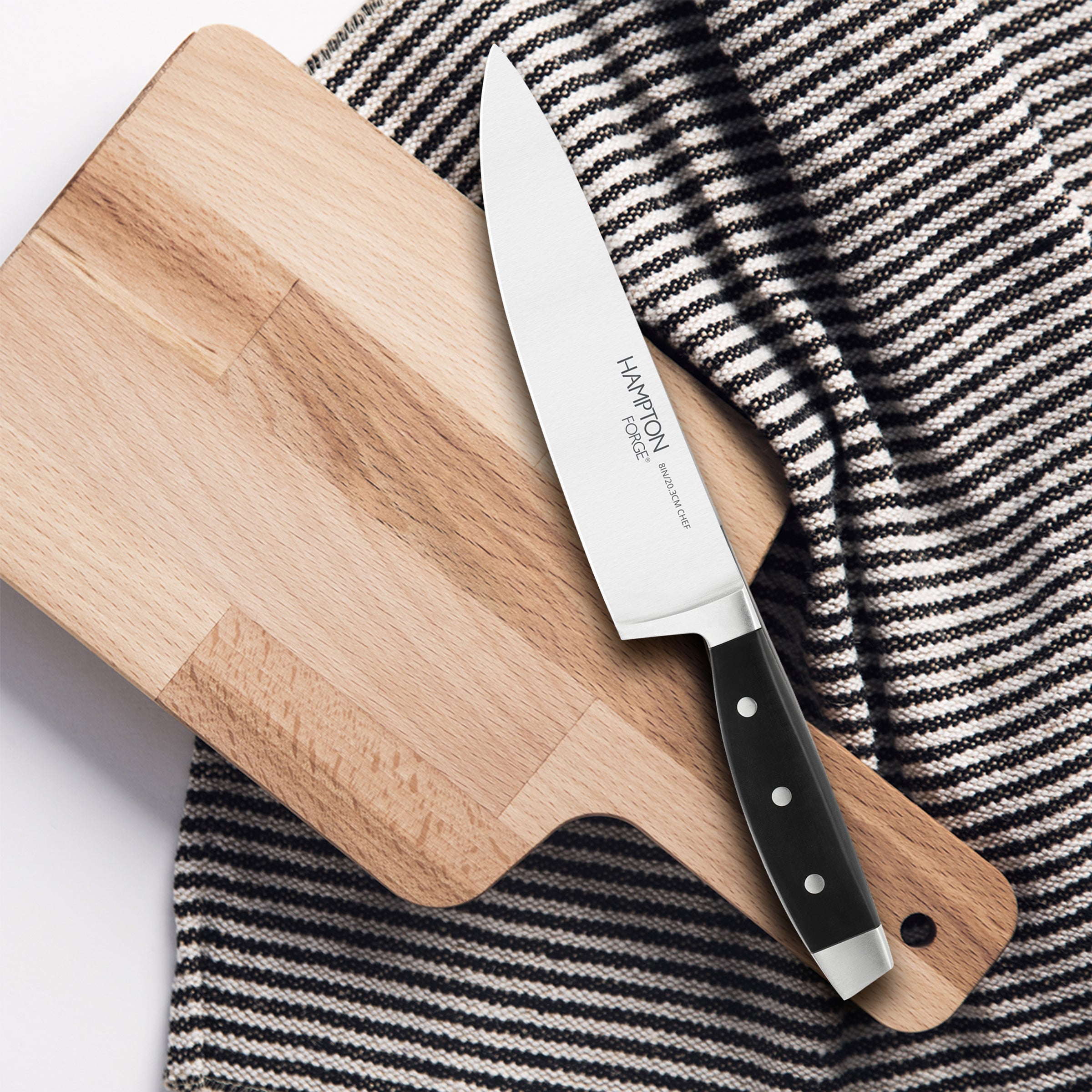 Continental 8" Chef Knife with Blade Guard - Ergonomic Forged Blade