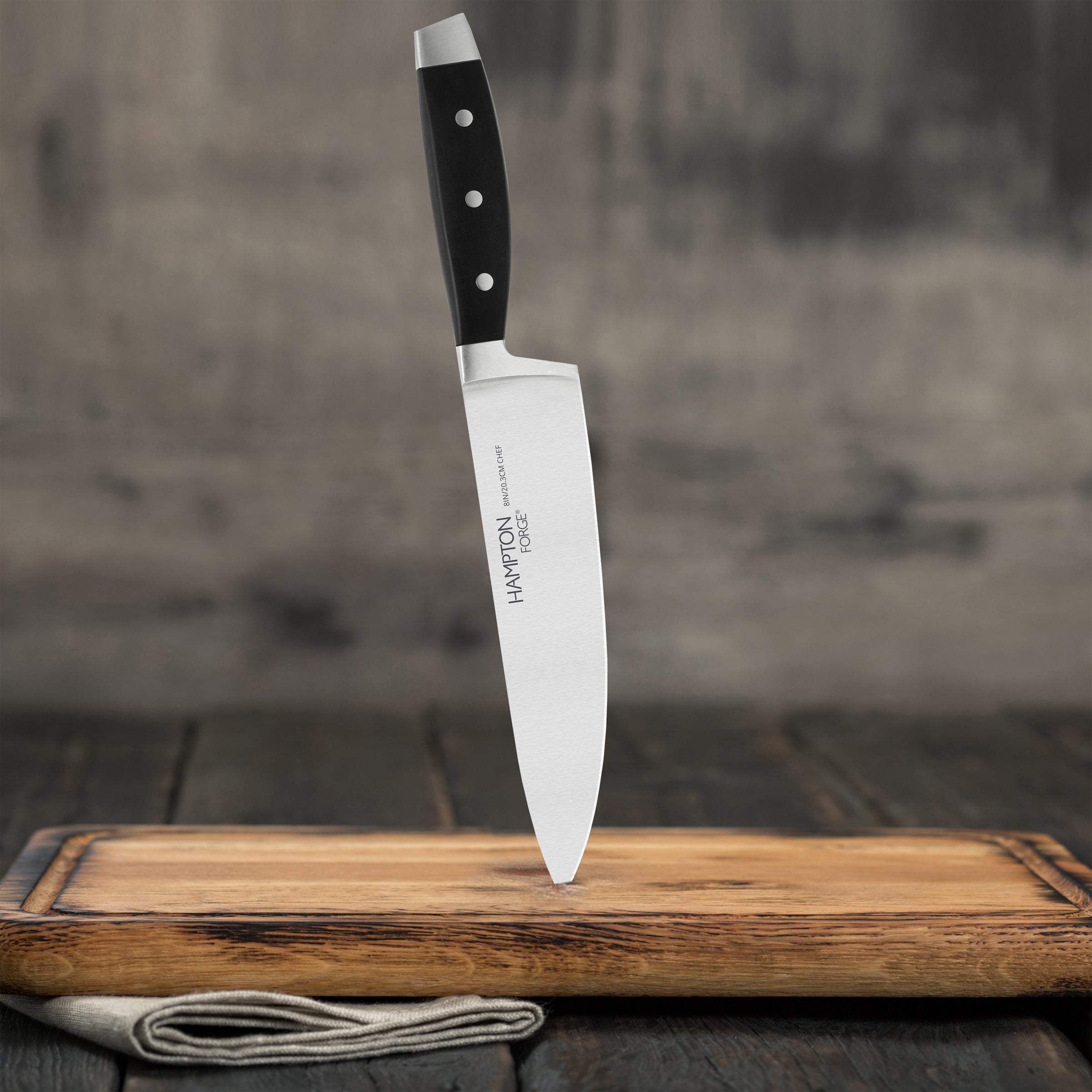 Continental 8" Chef Knife with Blade Guard - Ergonomic Forged Blade