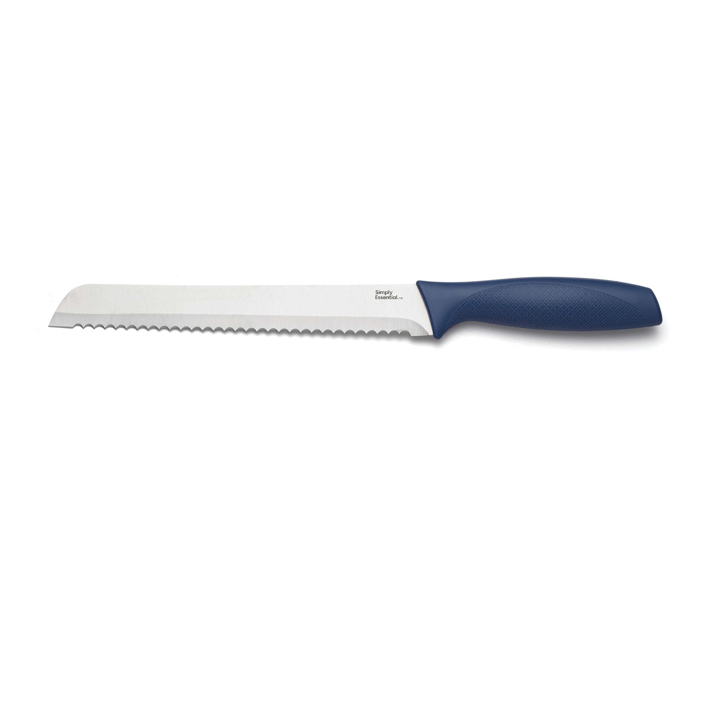 Simply Essentials Bread Knife with Blade Cover – Sharp Stainless Steel