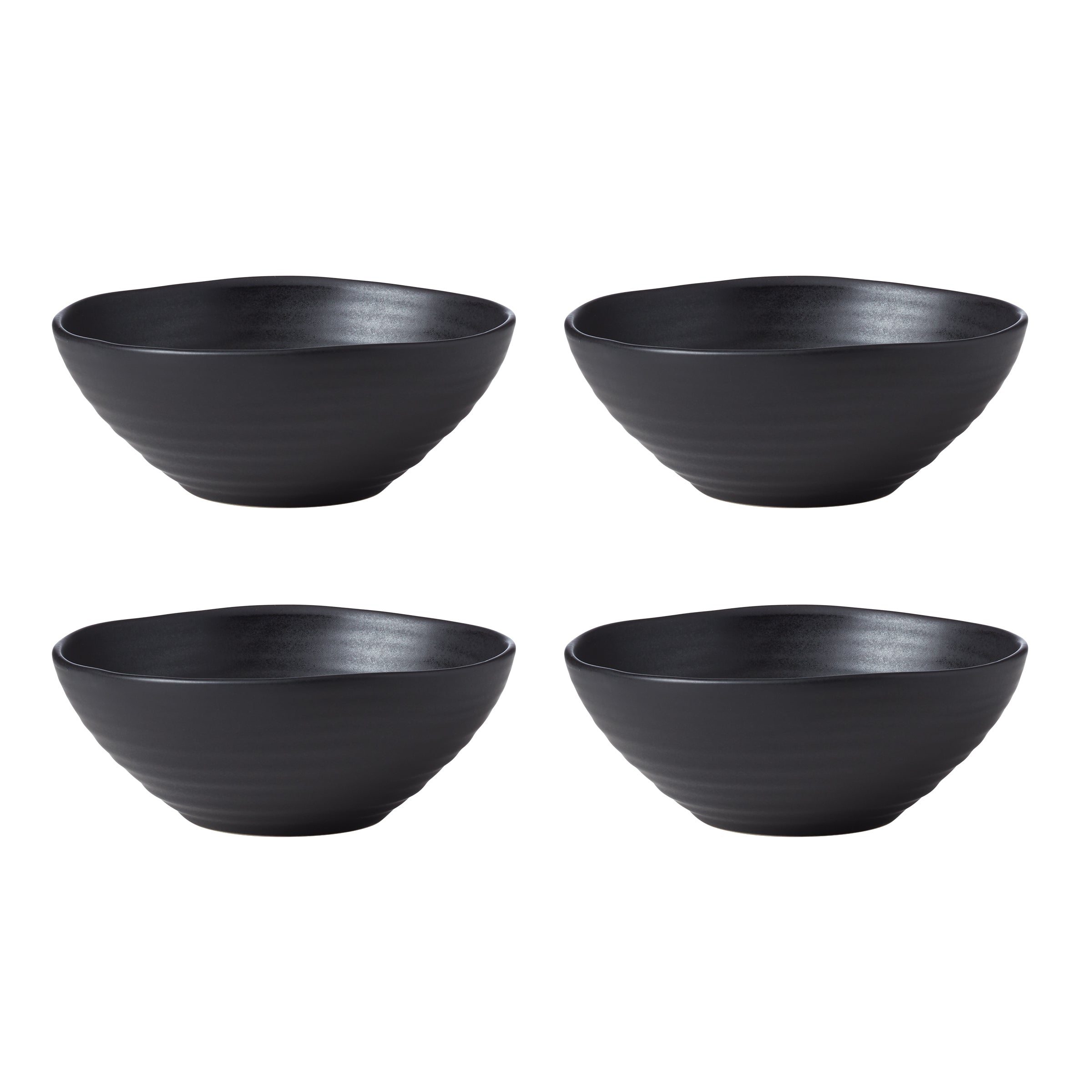 Oneida Ridge 12-Piece Dinnerware Set - Artisan-Designed Everyday Plates & Bowls