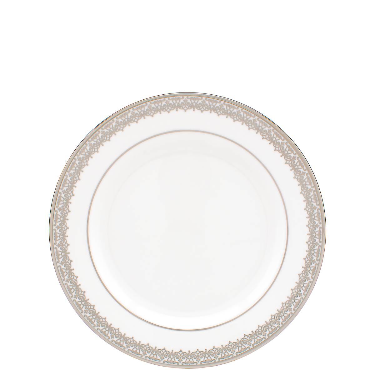 Lace Couture Bone China Bread Plate with Platinum Accent