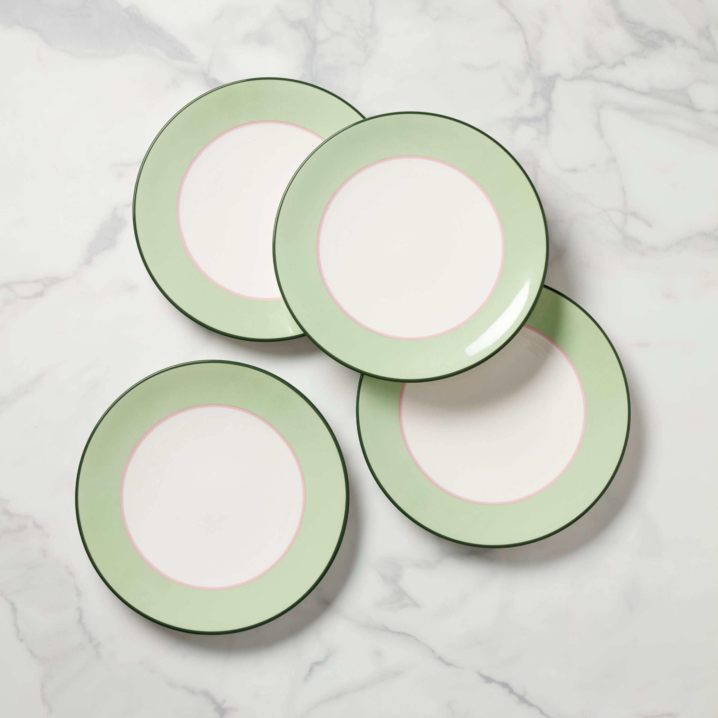 Kate Spade New York Dinner Plates Set of 4 - Green & Pink