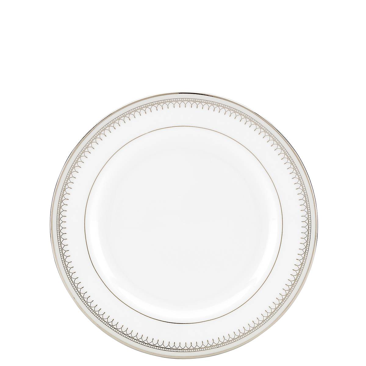 Belle Haven Elegant Platinum Bone China Bread Plate