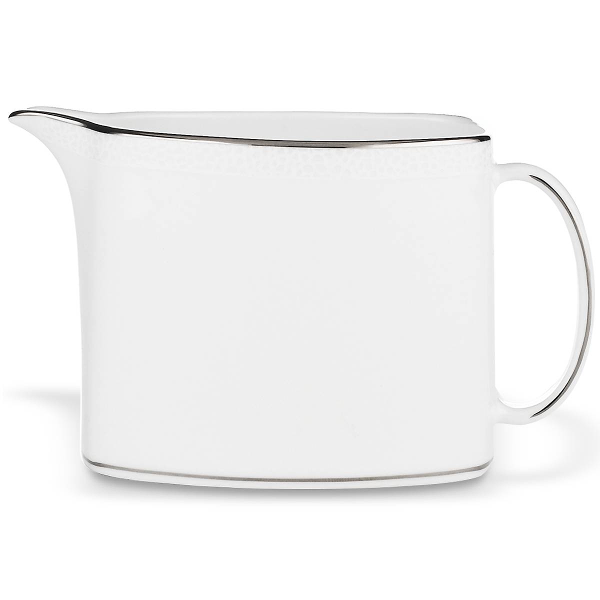 Kate Spade Cypress Point Bone China Creamer with Platinum Accents